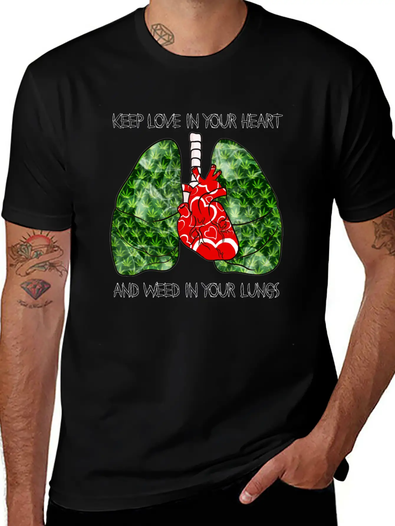 Love Weed Stylish Everyday T-Shirt – Unisex Basic Cotton Tee
