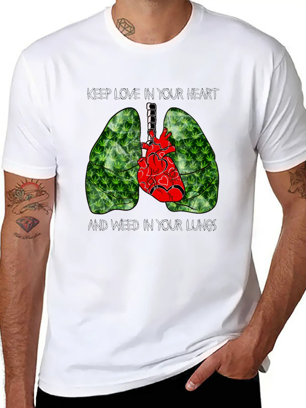 Love Weed Stylish Everyday T-Shirt – Unisex Basic Cotton Tee