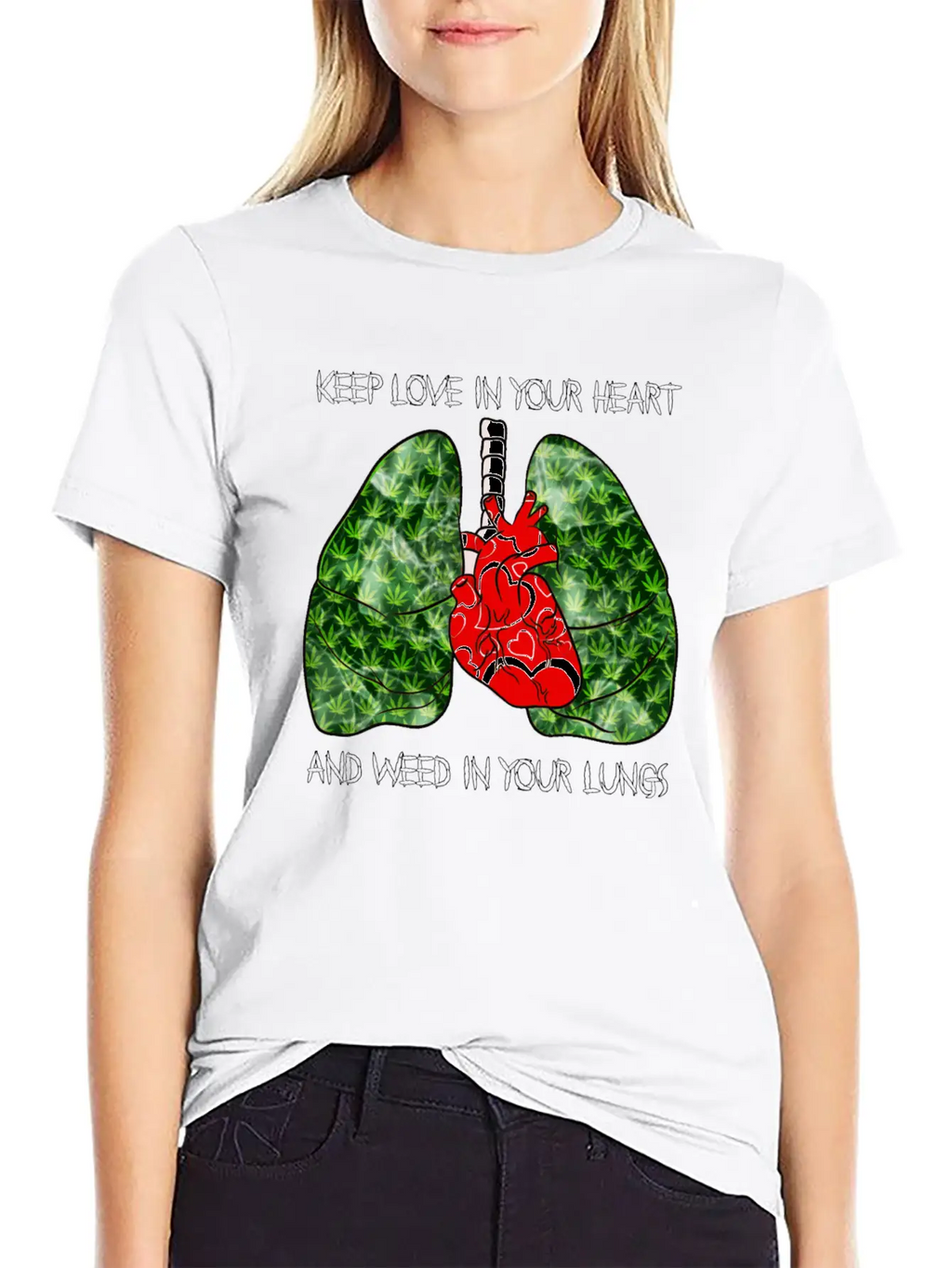 Love Weed Stylish Everyday T-Shirt – Unisex Basic Cotton Tee
