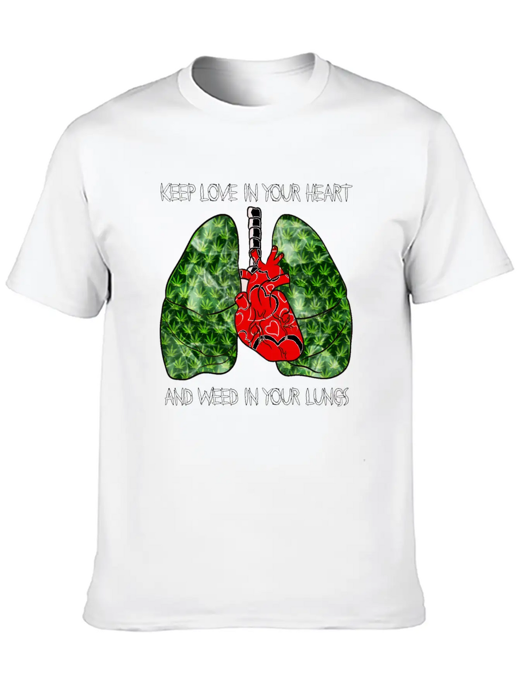 Love Weed Stylish Everyday T-Shirt – Unisex Basic Cotton Tee