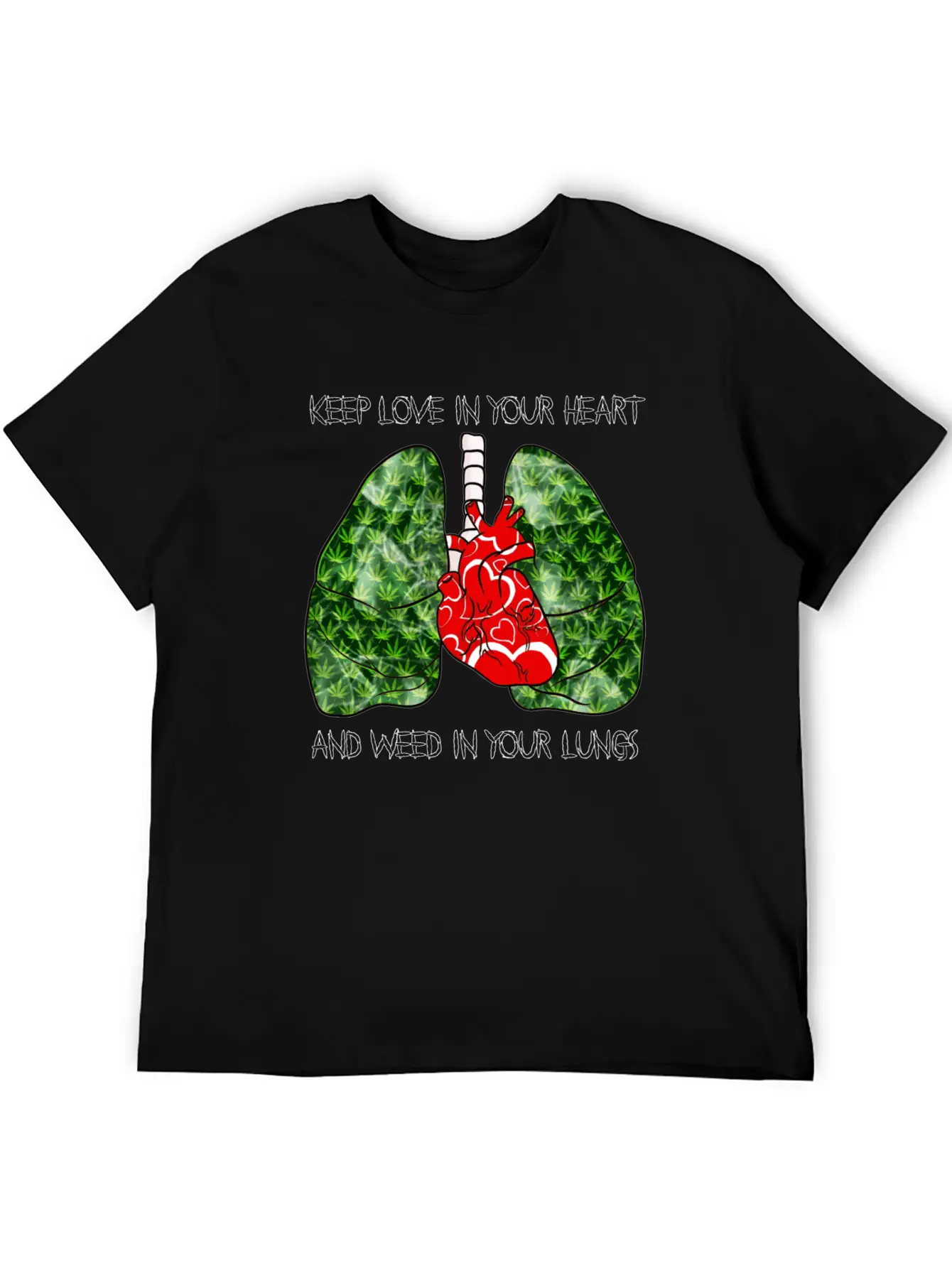 Love Weed Stylish Everyday T-Shirt – Unisex Basic Cotton Tee