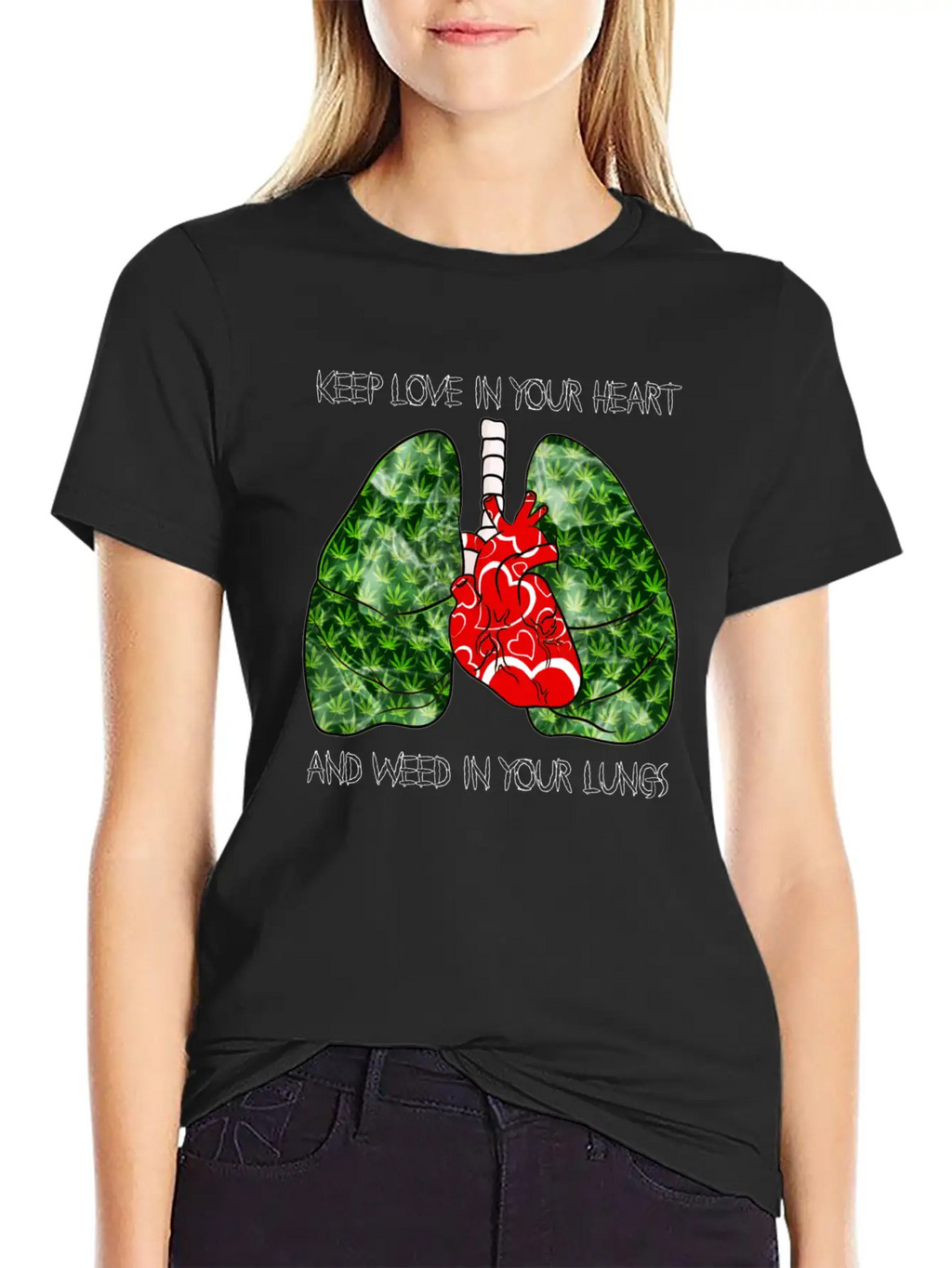 Love Weed Stylish Everyday T-Shirt – Unisex Basic Cotton Tee