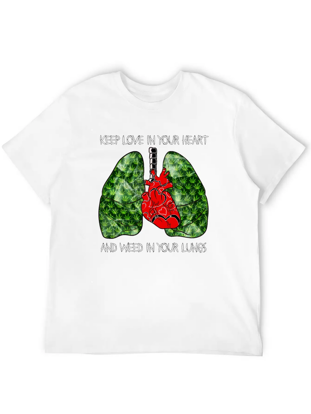 Love Weed Stylish Everyday T-Shirt – Unisex Basic Cotton Tee