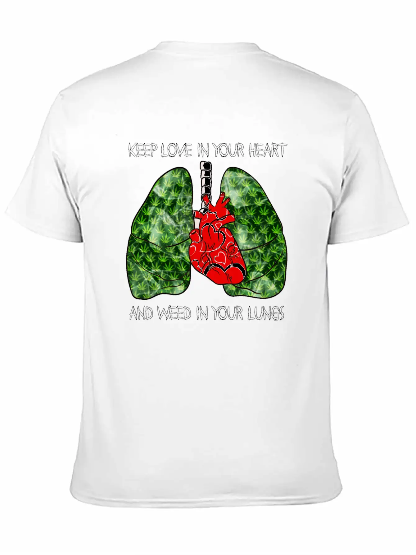 Love Weed Stylish Everyday T-Shirt – Unisex Basic Cotton Tee