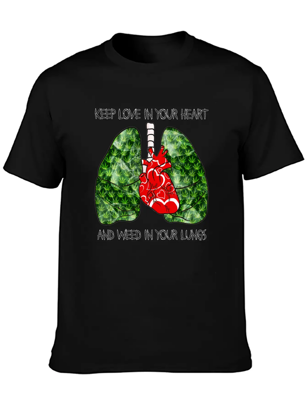 Love Weed Stylish Everyday T-Shirt – Unisex Basic Cotton Tee