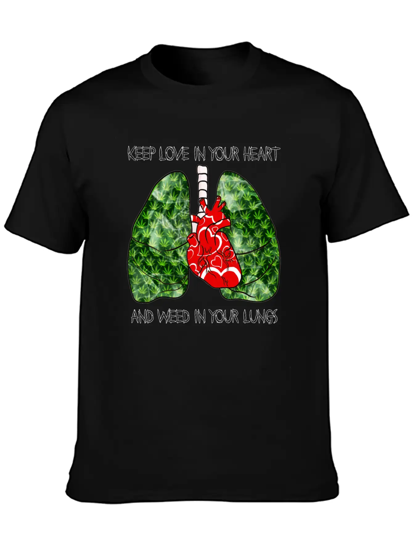 Love Weed Stylish Everyday T-Shirt – Unisex Basic Cotton Tee