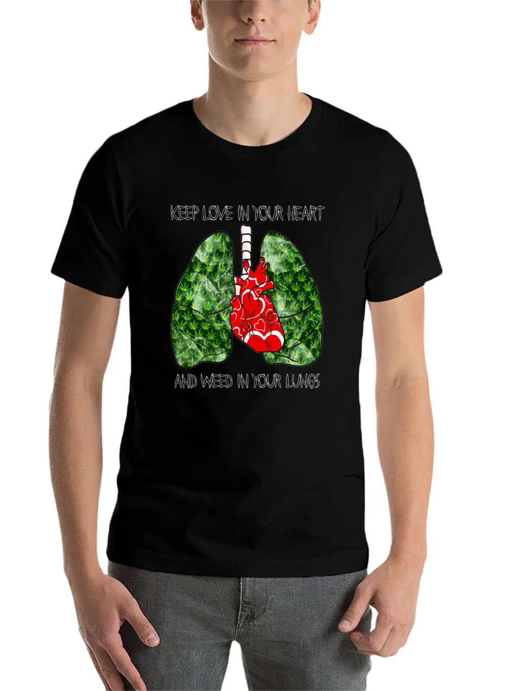 Love Weed Stylish Everyday T-Shirt – Unisex Basic Cotton Tee