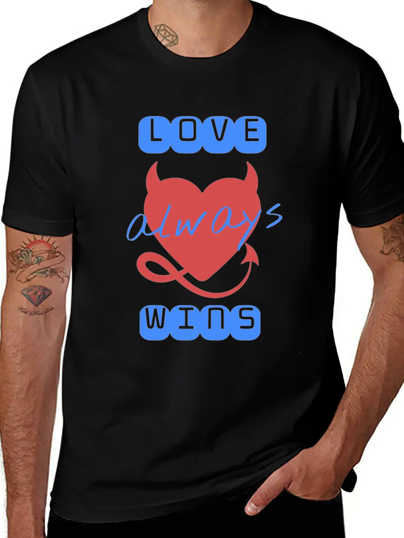 Love Wins Always Casual Graphic T-Shirt – Simple And Comfortable Daily Wear