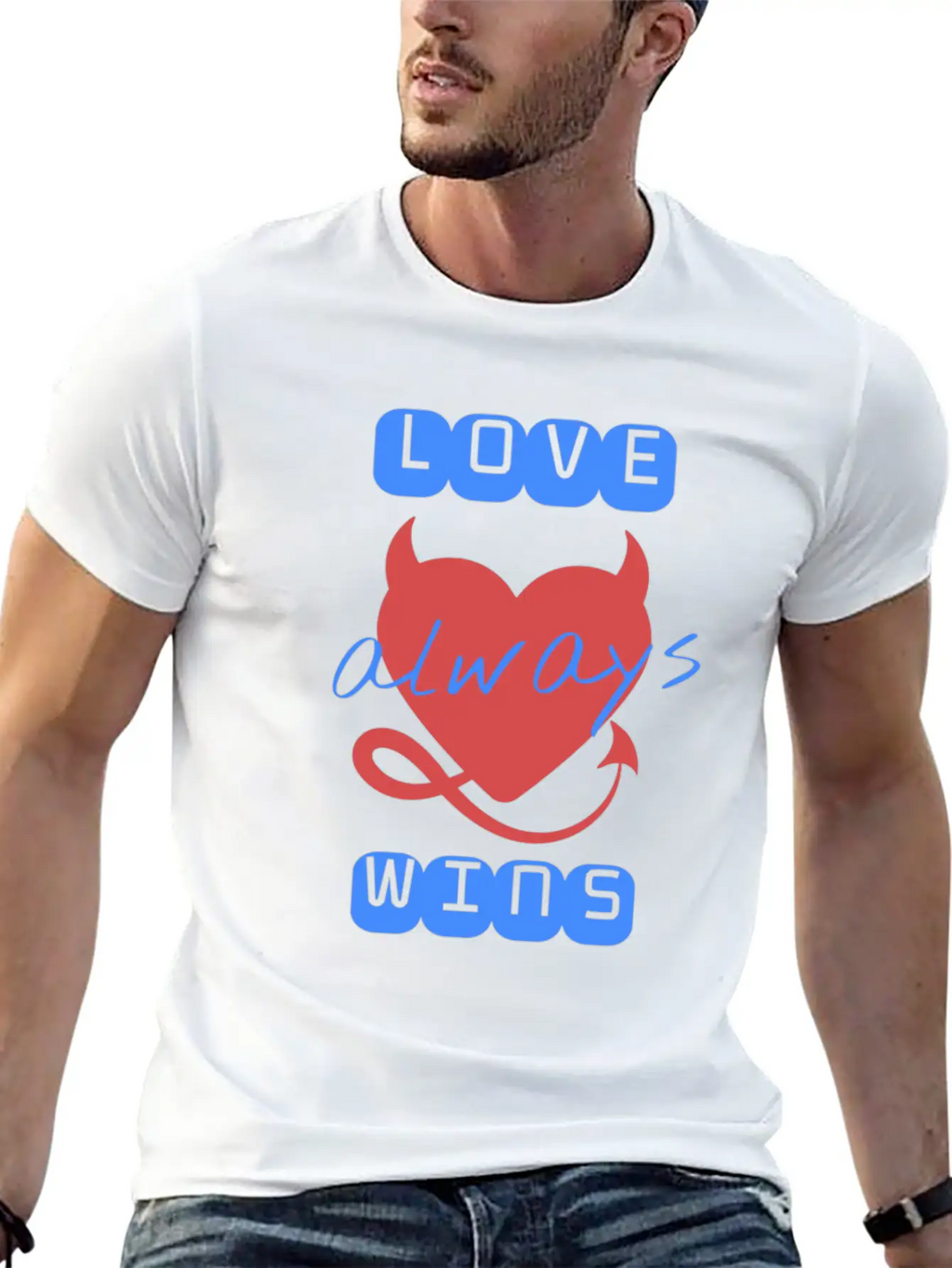 Love Wins Always Casual Graphic T-Shirt – Simple And Comfortable Daily Wear