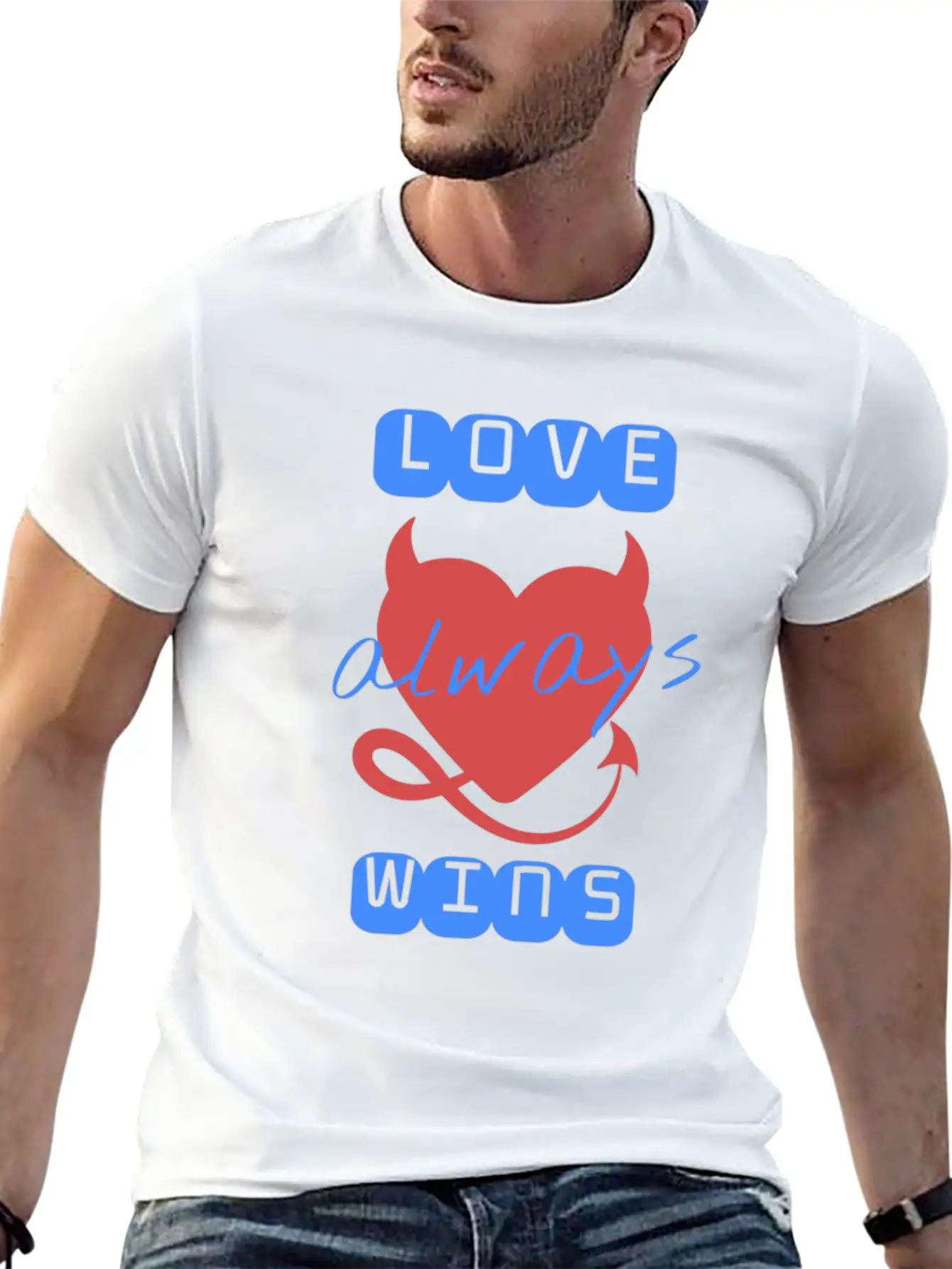 Love Wins Always Casual Graphic T-Shirt – Simple And Comfortable Daily Wear