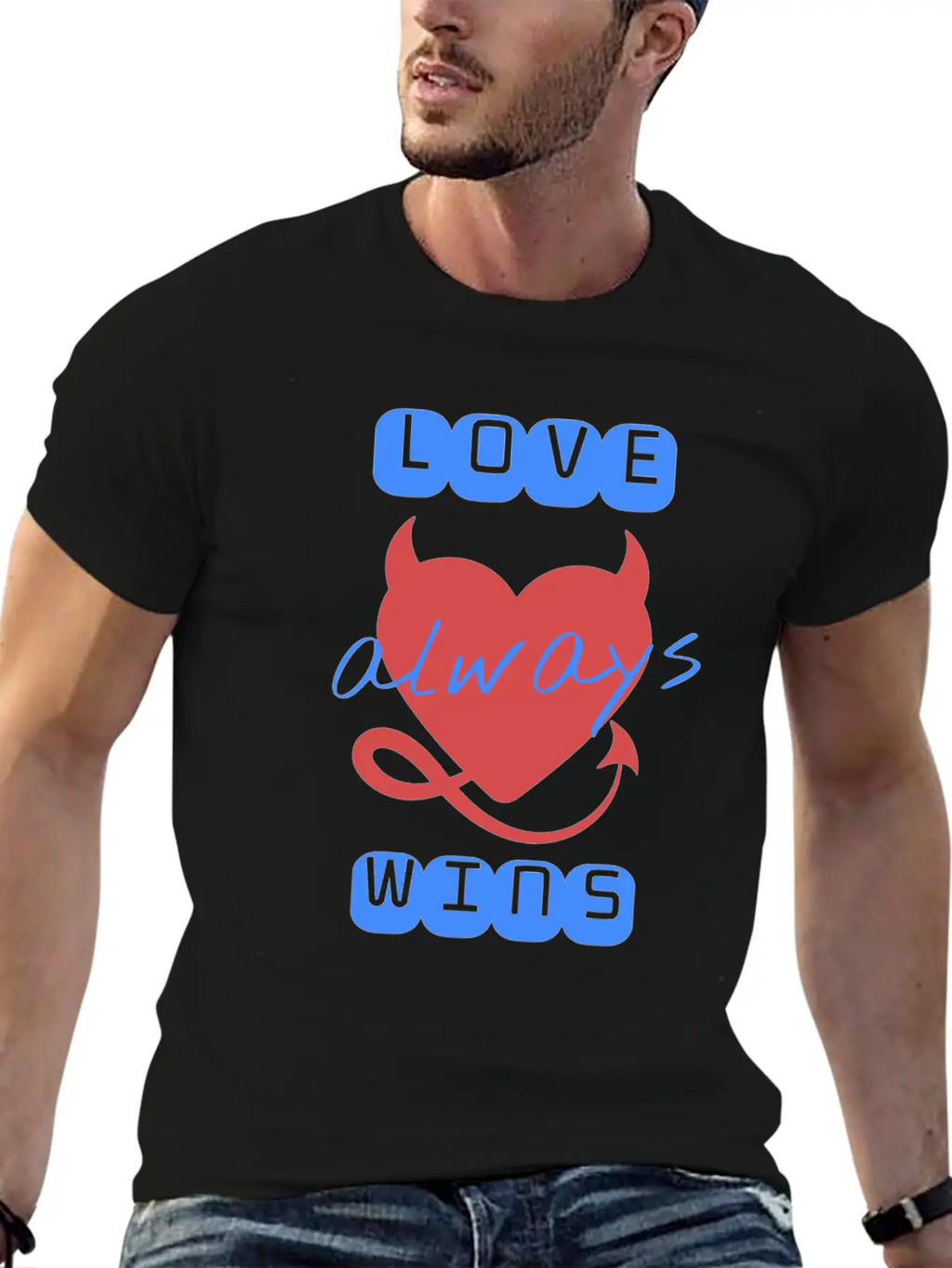Love Wins Always Casual Graphic T-Shirt – Simple And Comfortable Daily Wear