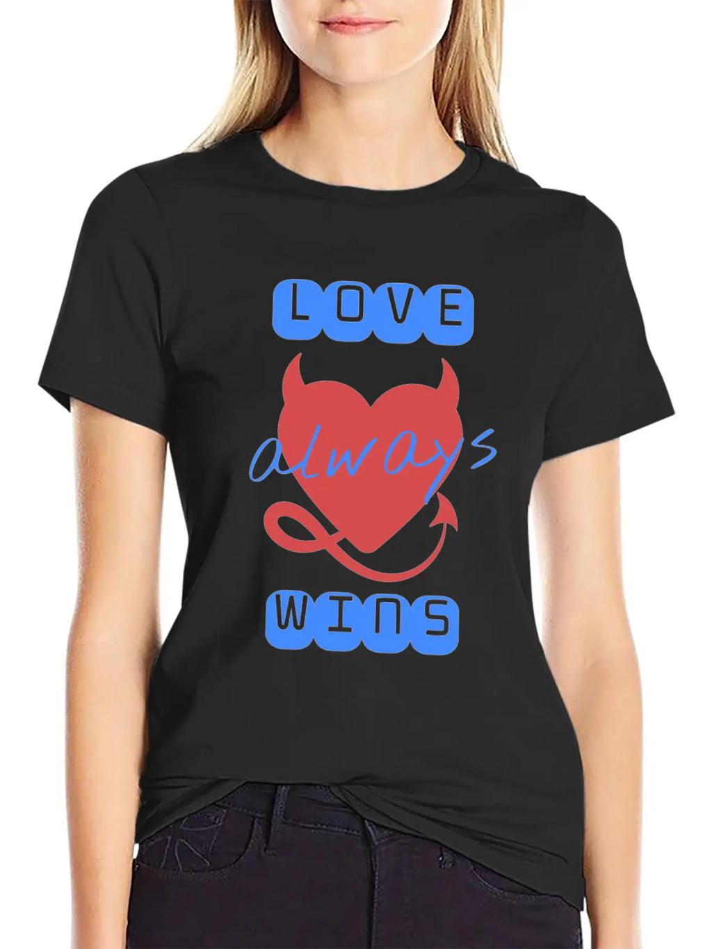Love Wins Always Casual Graphic T-Shirt – Simple And Comfortable Daily Wear