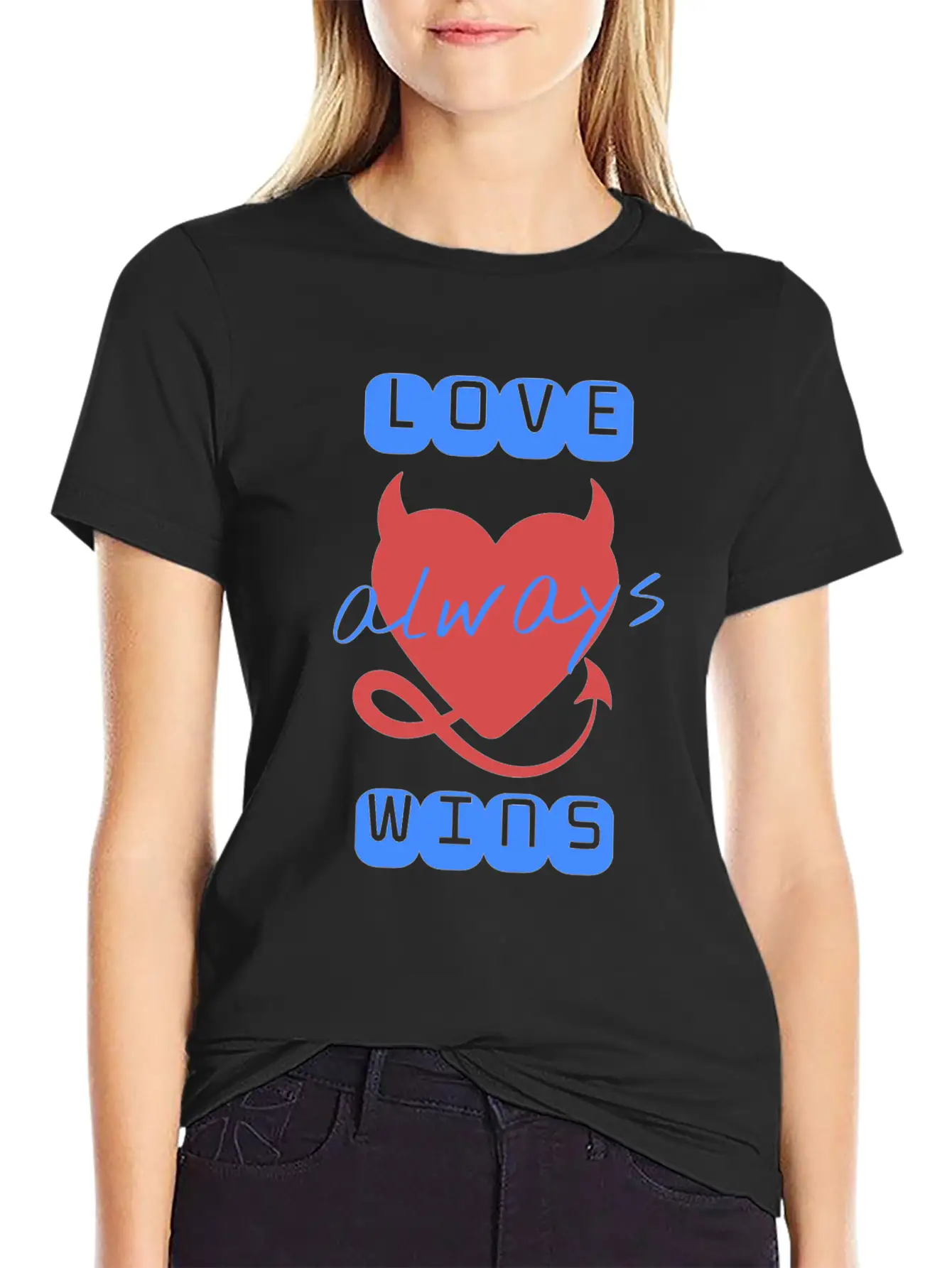 Love Wins Always Casual Graphic T-Shirt – Simple And Comfortable Daily Wear
