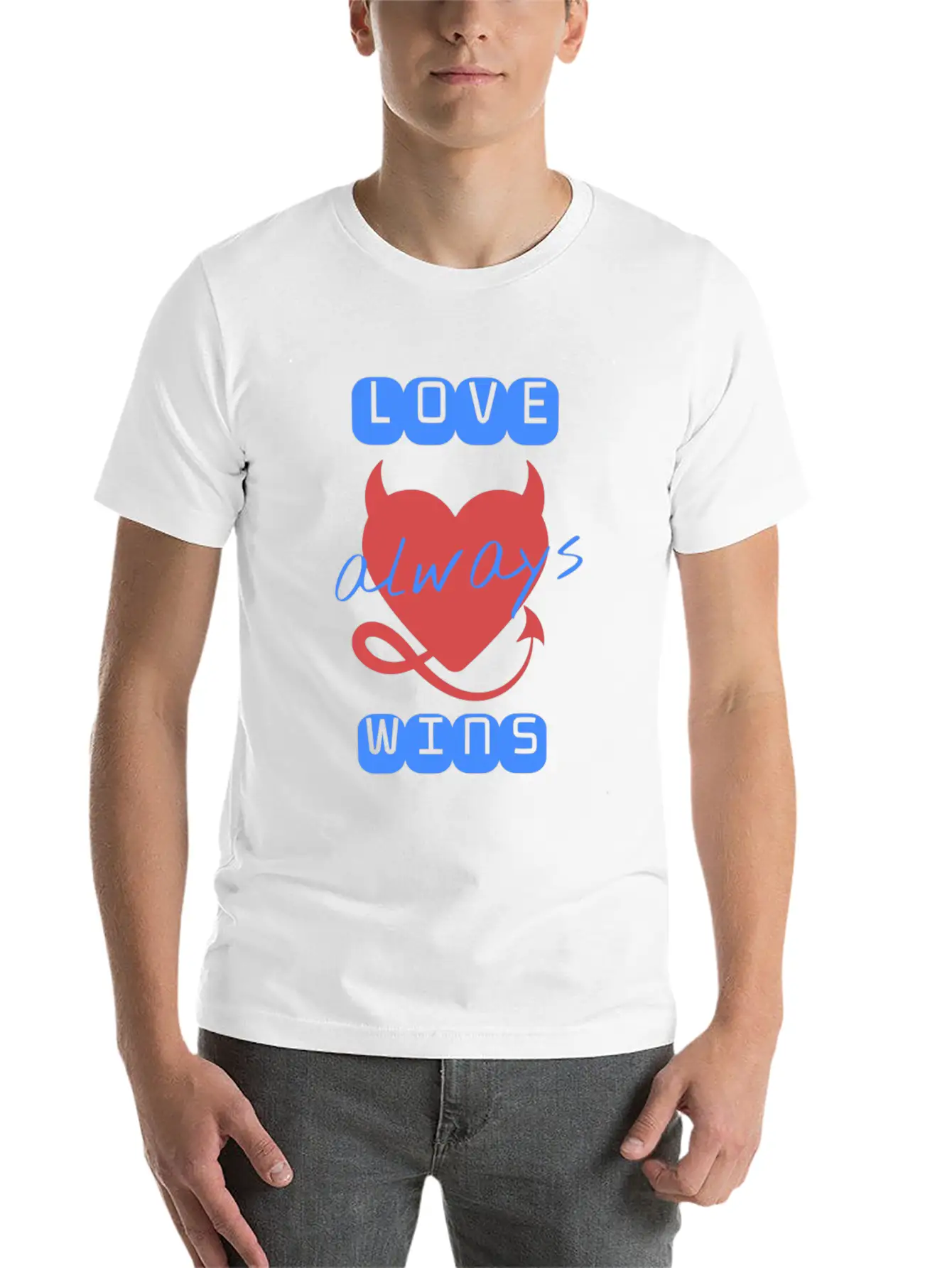 Love Wins Always Casual Graphic T-Shirt – Simple And Comfortable Daily Wear
