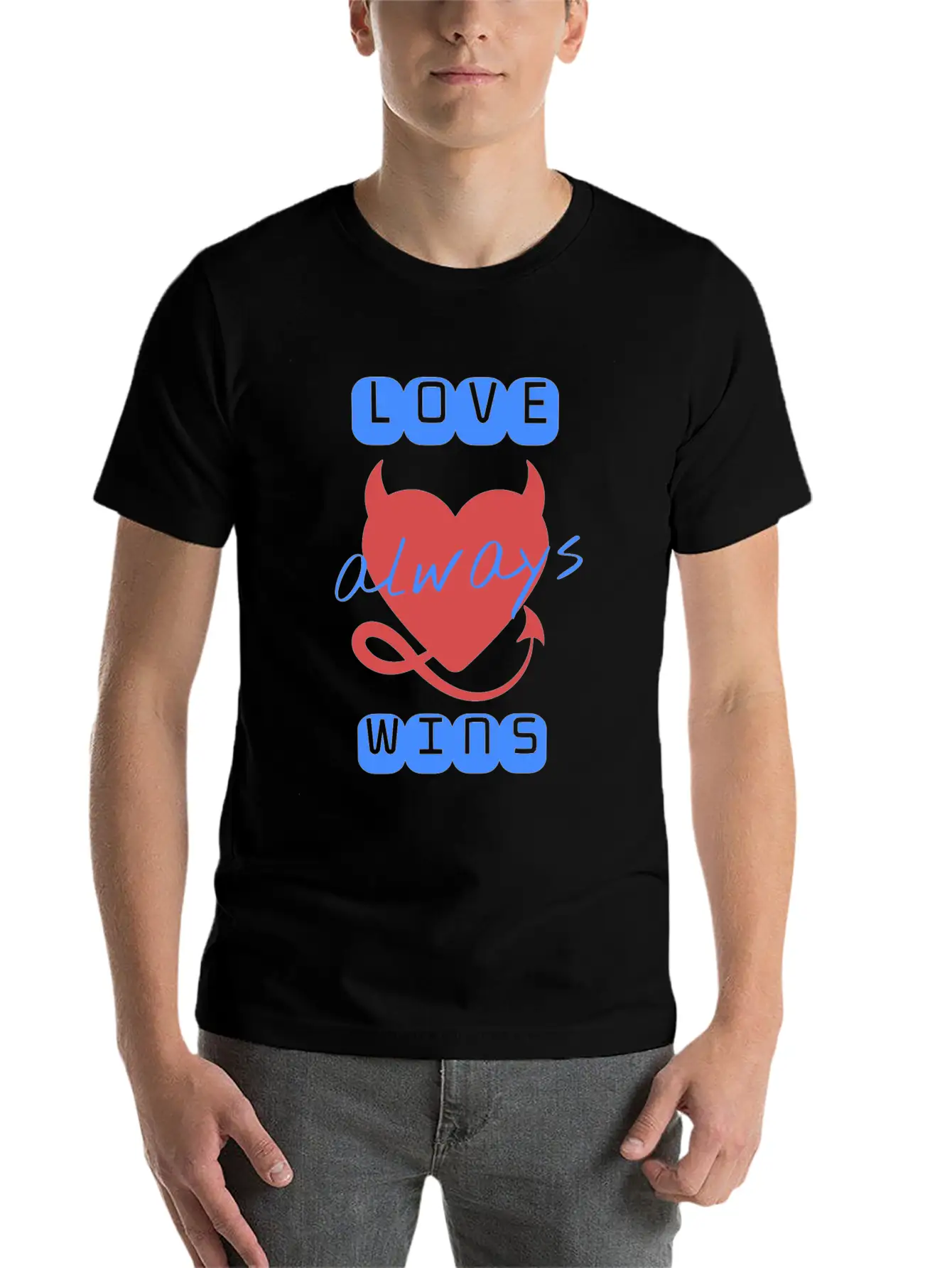 Love Wins Always Casual Graphic T-Shirt – Simple And Comfortable Daily Wear
