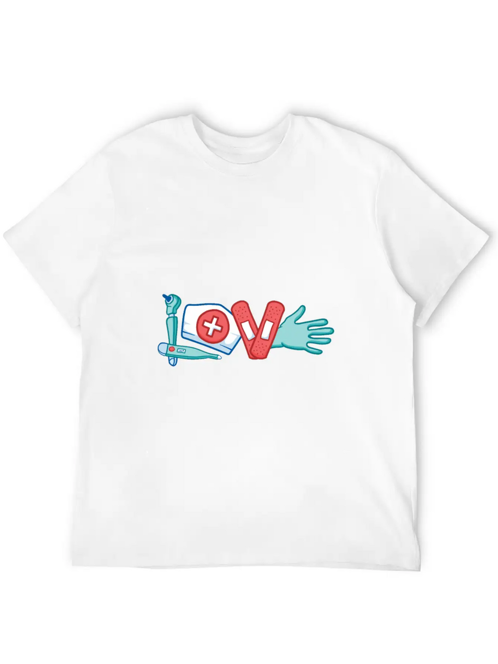 LOVE Written With Medical Supply Doctor And Nurse Breathable Graphic T-Shirt – Perfect For Casual Days