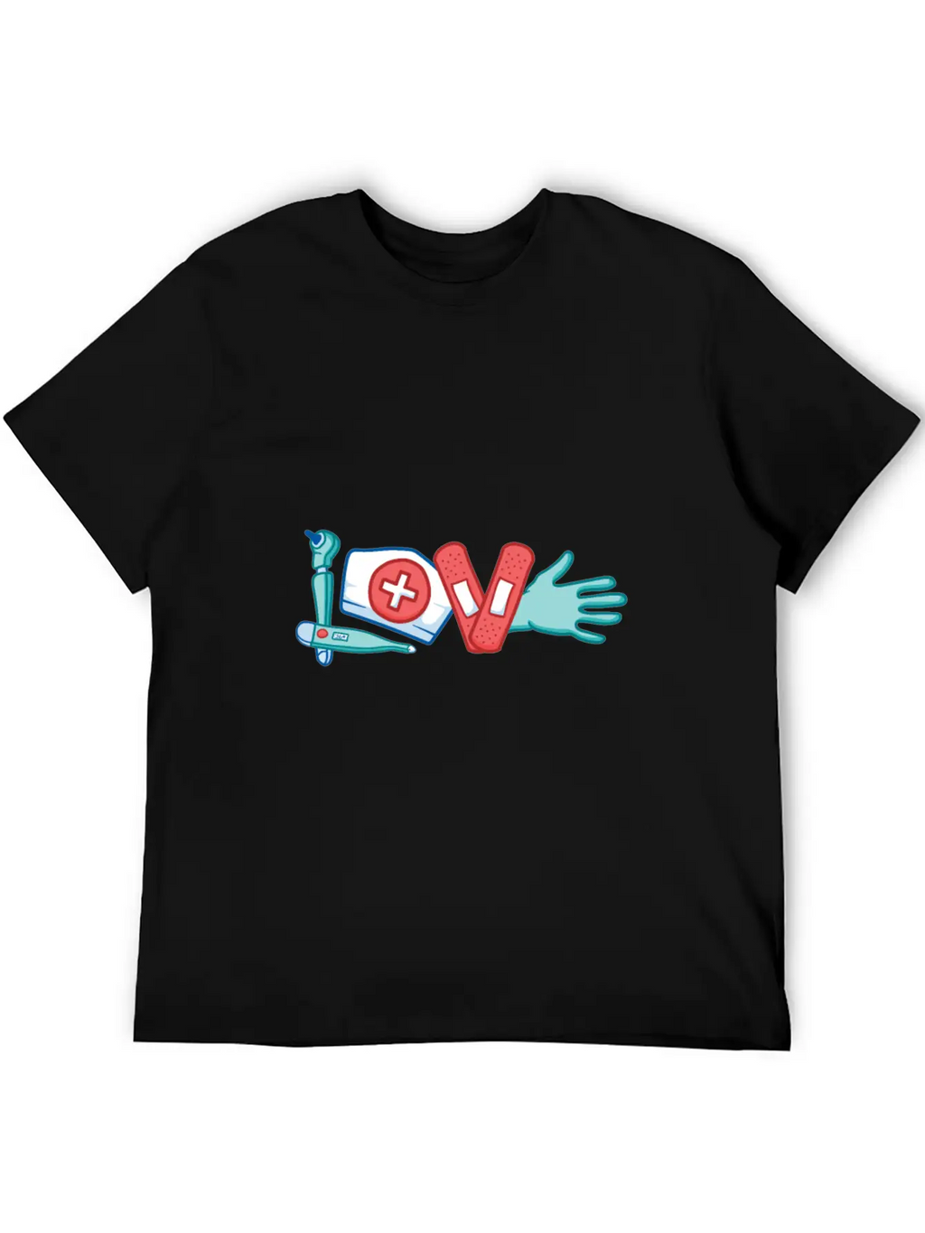 LOVE Written With Medical Supply Doctor And Nurse Breathable Graphic T-Shirt – Perfect For Casual Days