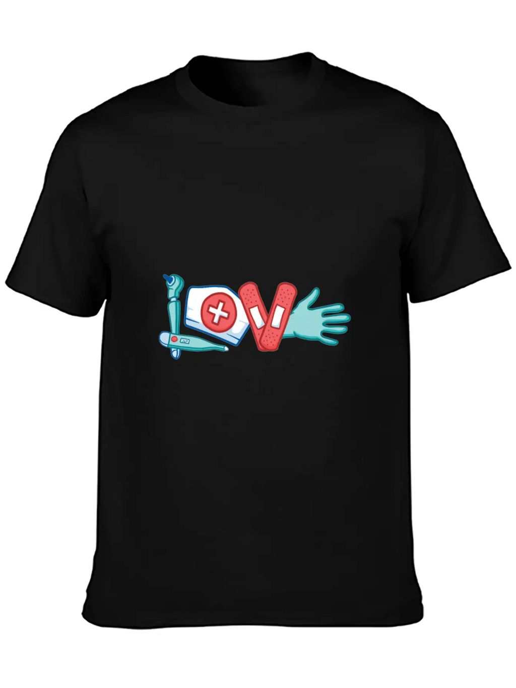 LOVE Written With Medical Supply Doctor And Nurse Breathable Graphic T-Shirt – Perfect For Casual Days
