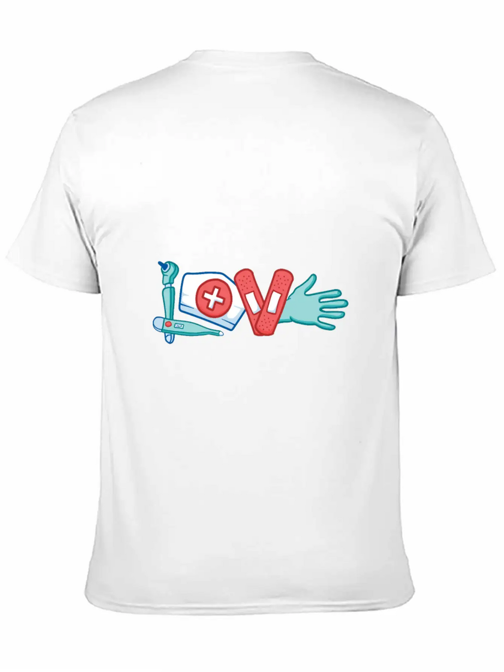 LOVE Written With Medical Supply Doctor And Nurse Breathable Graphic T-Shirt – Perfect For Casual Days