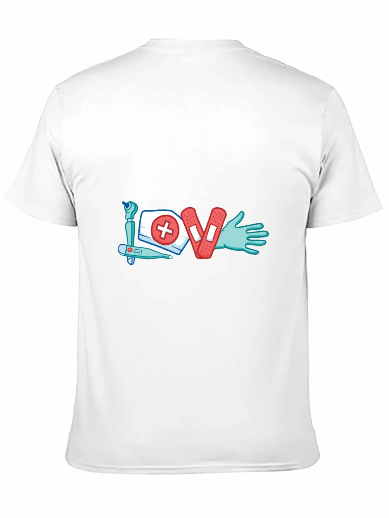 LOVE Written With Medical Supply Doctor And Nurse Breathable Graphic T-Shirt – Perfect For Casual Days