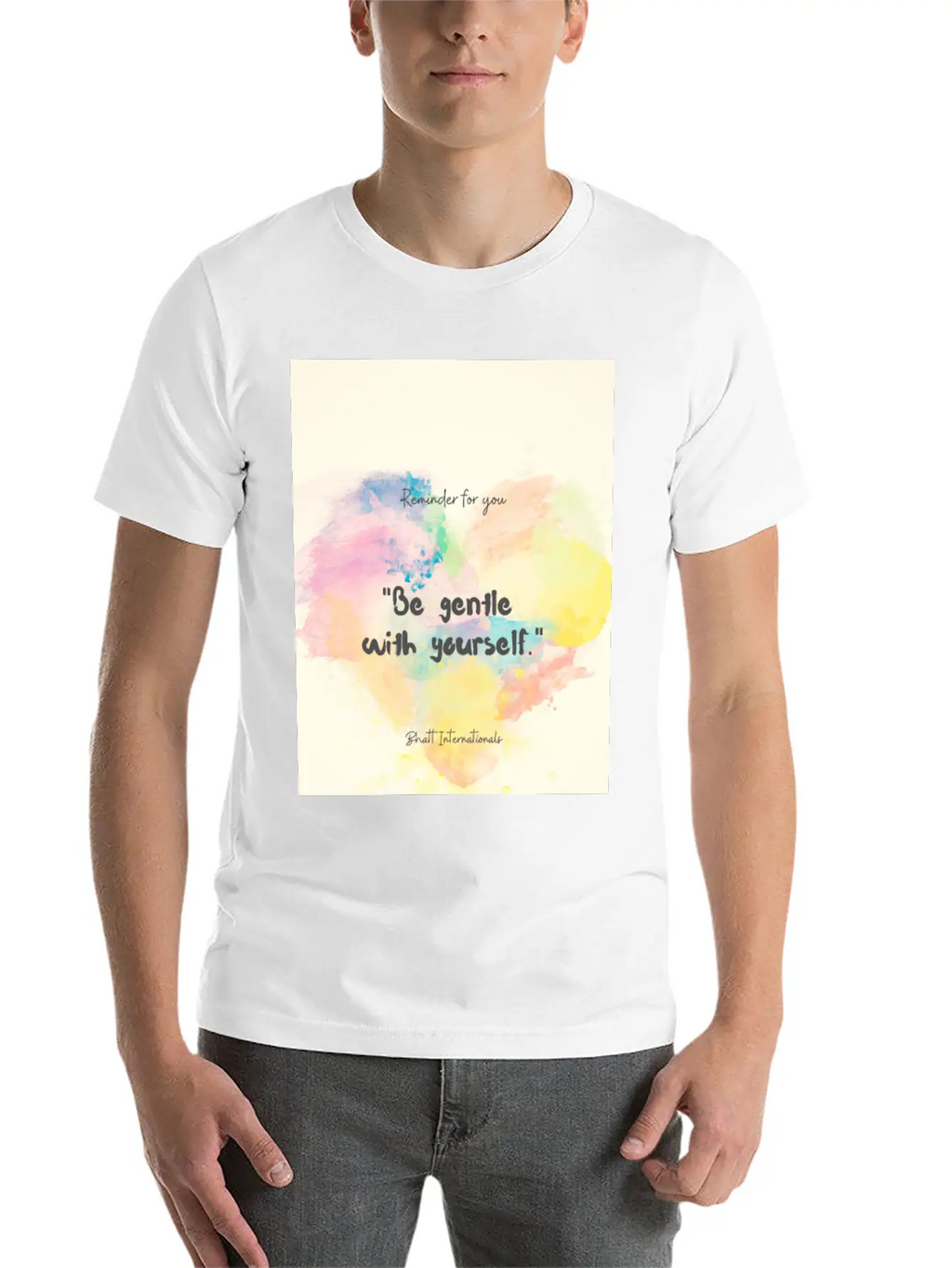 Love Your Self Design Unisex Casual T-Shirt – Clean Design For Daily Comfort