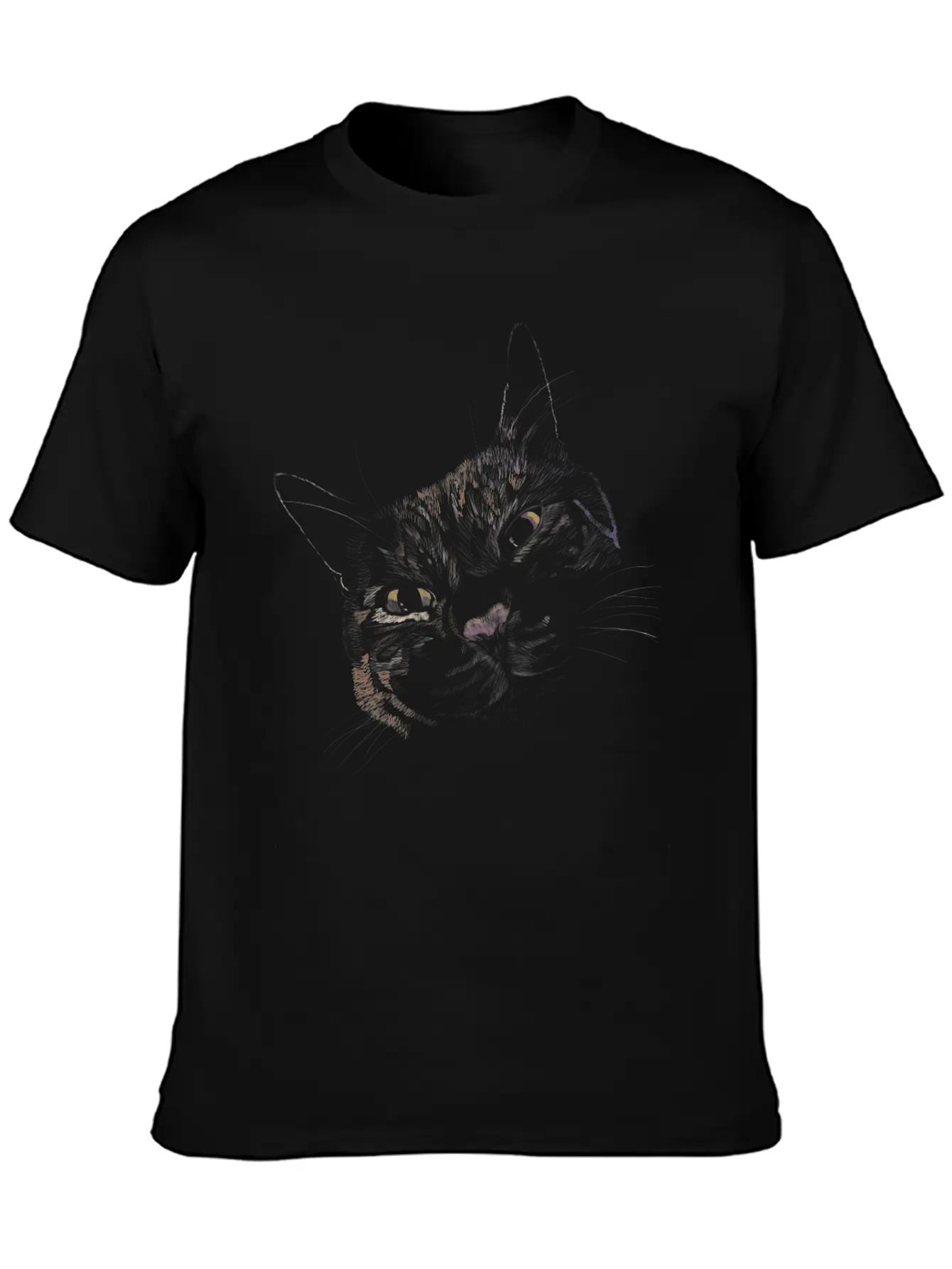 "Lovey Cat" Jamie's Hand-Drawn Cat Collection Breathable Graphic T-Shirt – Perfect For Casual Days