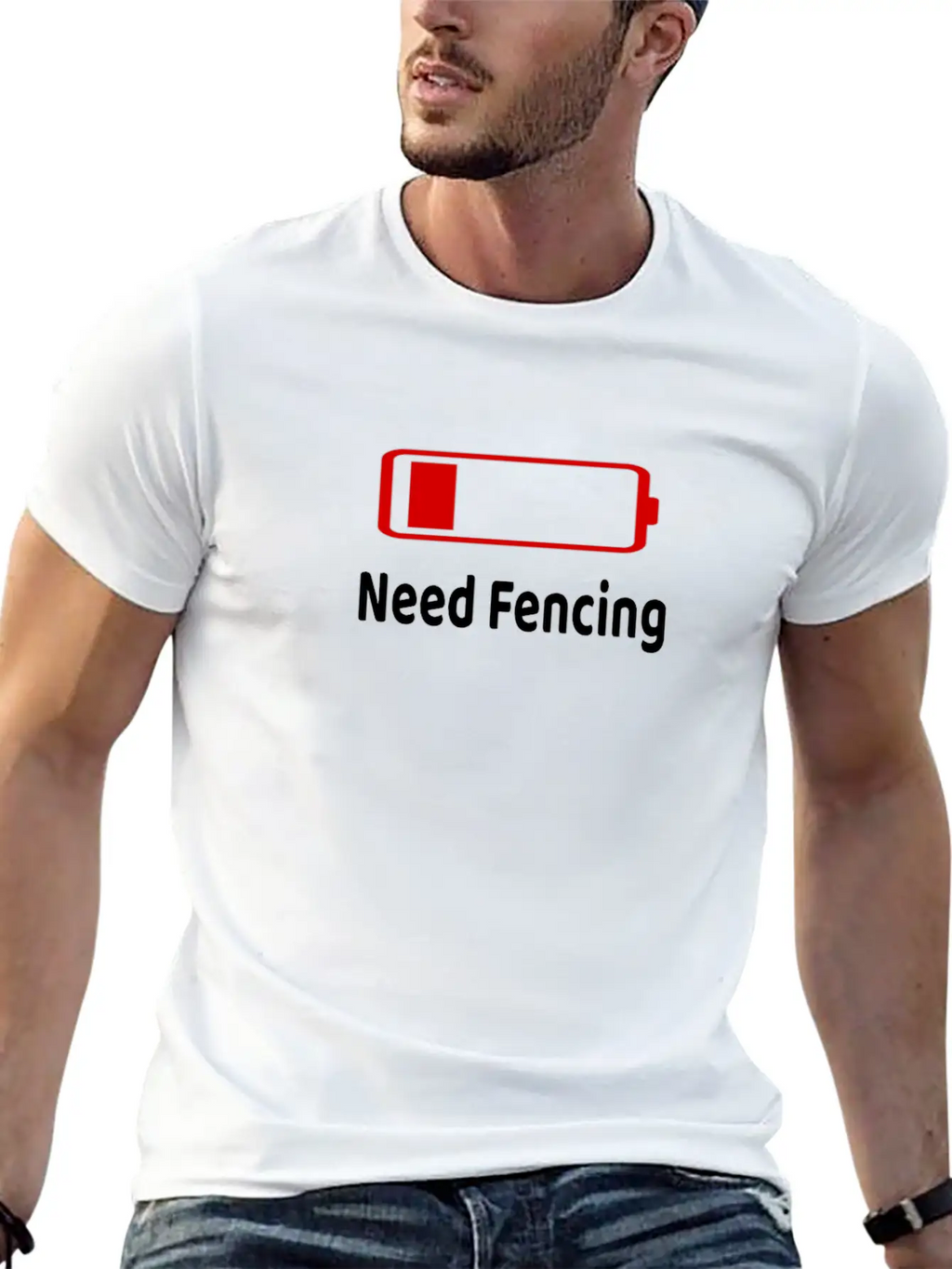 Low Battery Need Fencing TShirt Activities Hobbies Gift Unisex Casual T-Shirt – Clean Design For Daily Comfort