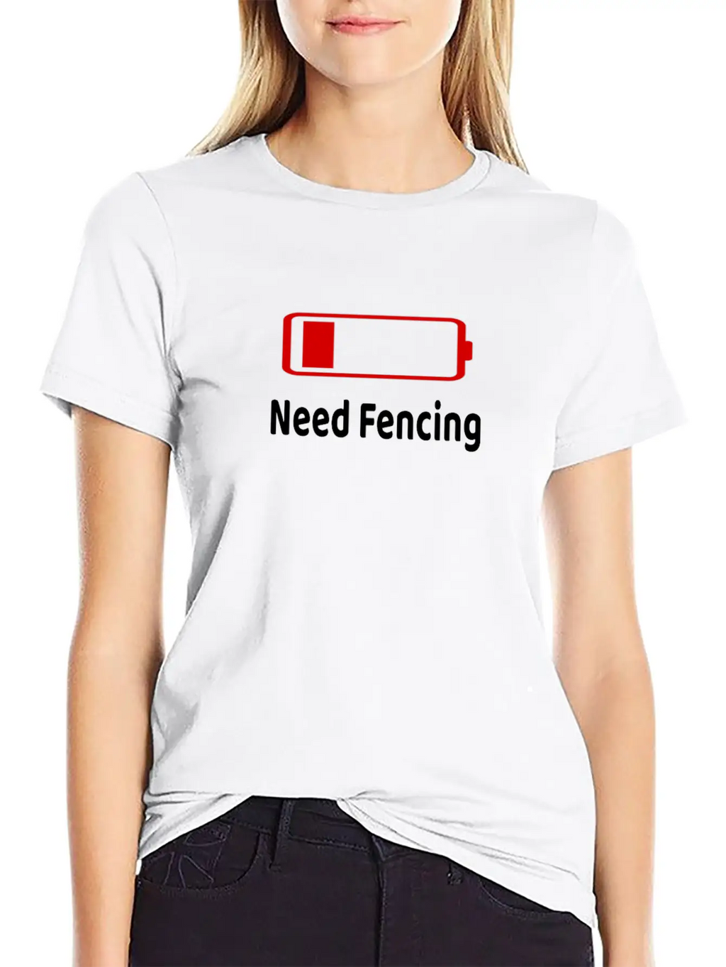 Low Battery Need Fencing TShirt Activities Hobbies Gift Unisex Casual T-Shirt – Clean Design For Daily Comfort