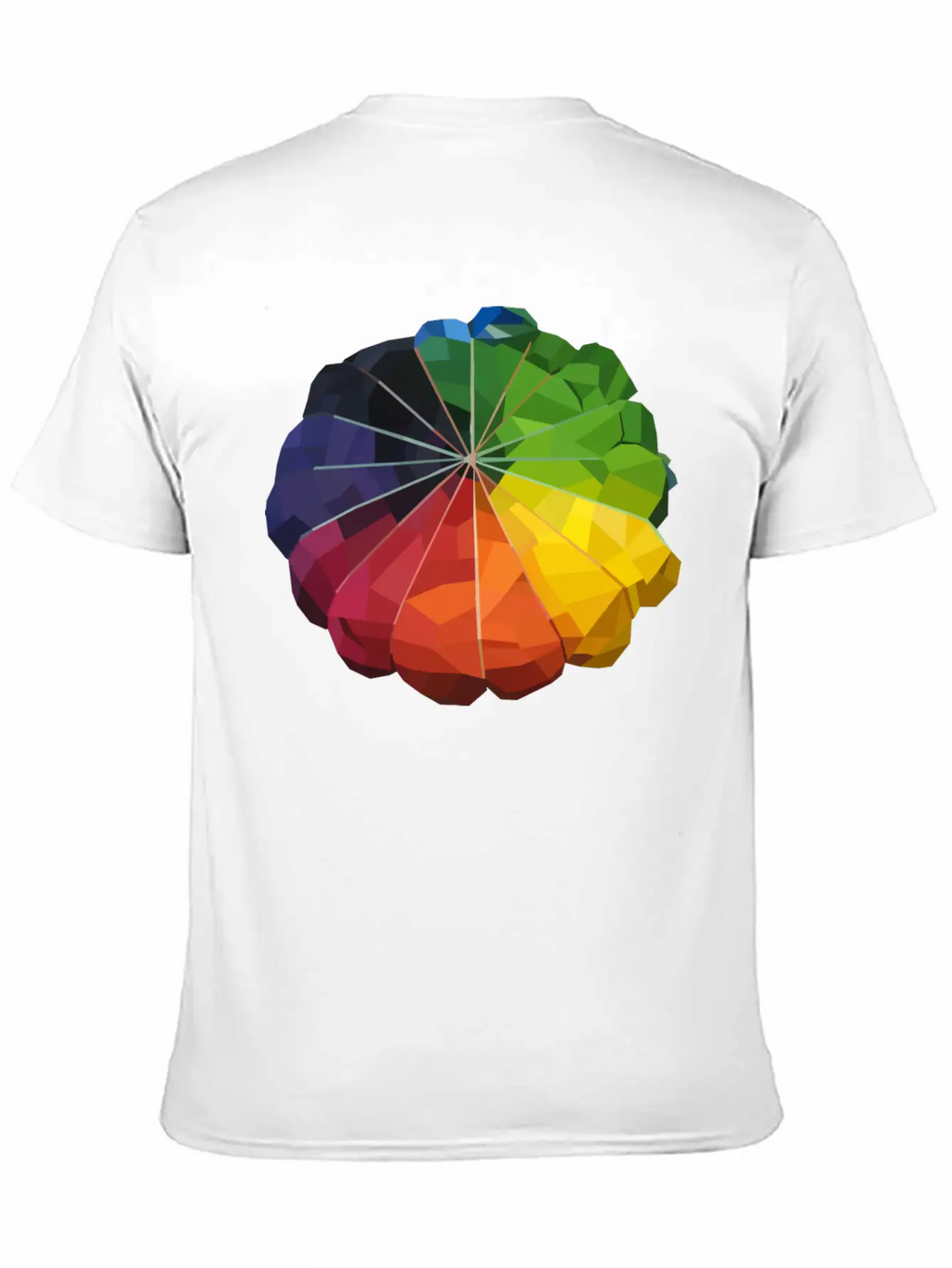 Low Poly Tie Dye Unisex Casual T-Shirt – Clean Design For Daily Comfort