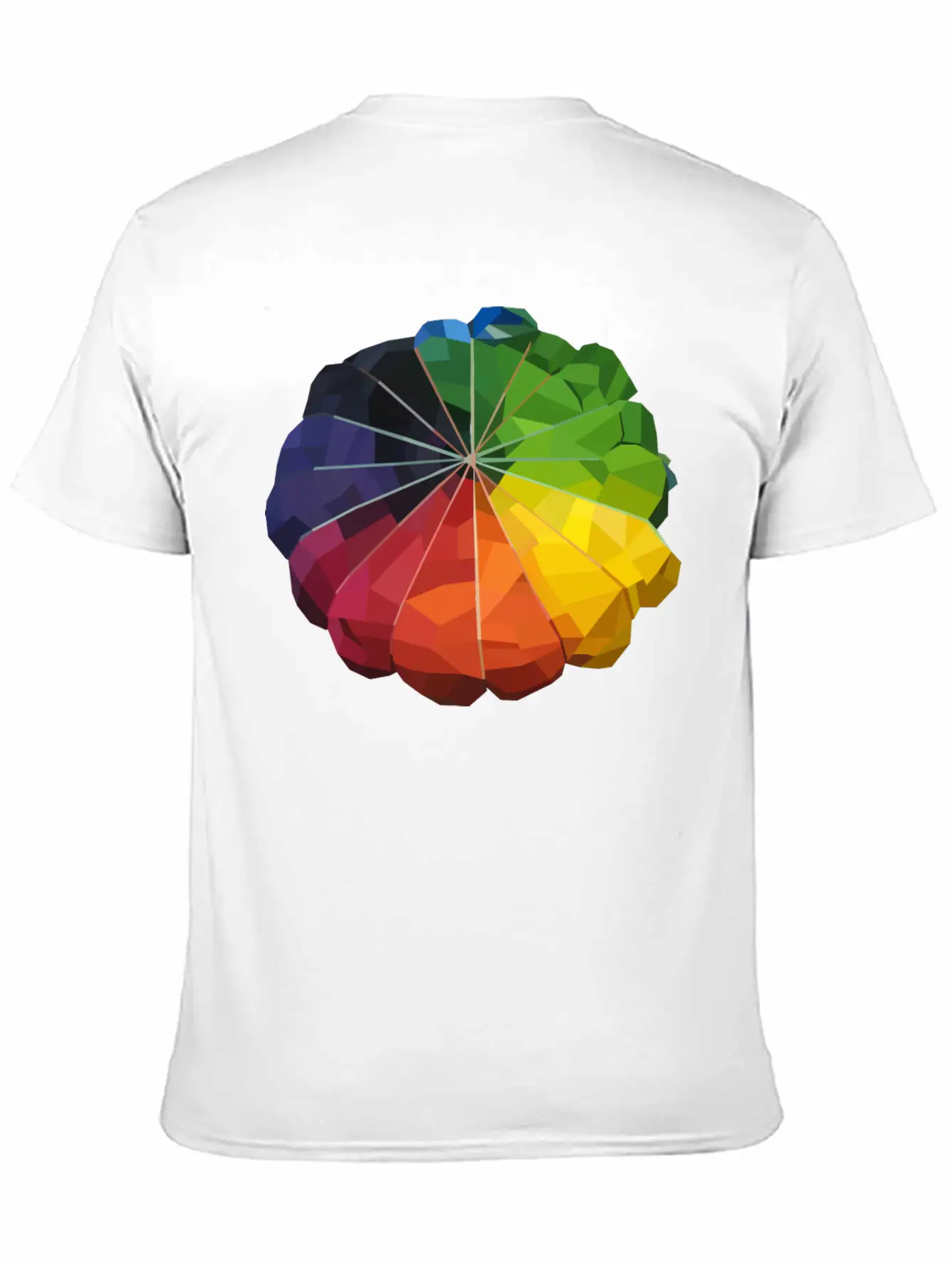 Low Poly Tie Dye Unisex Casual T-Shirt – Clean Design For Daily Comfort
