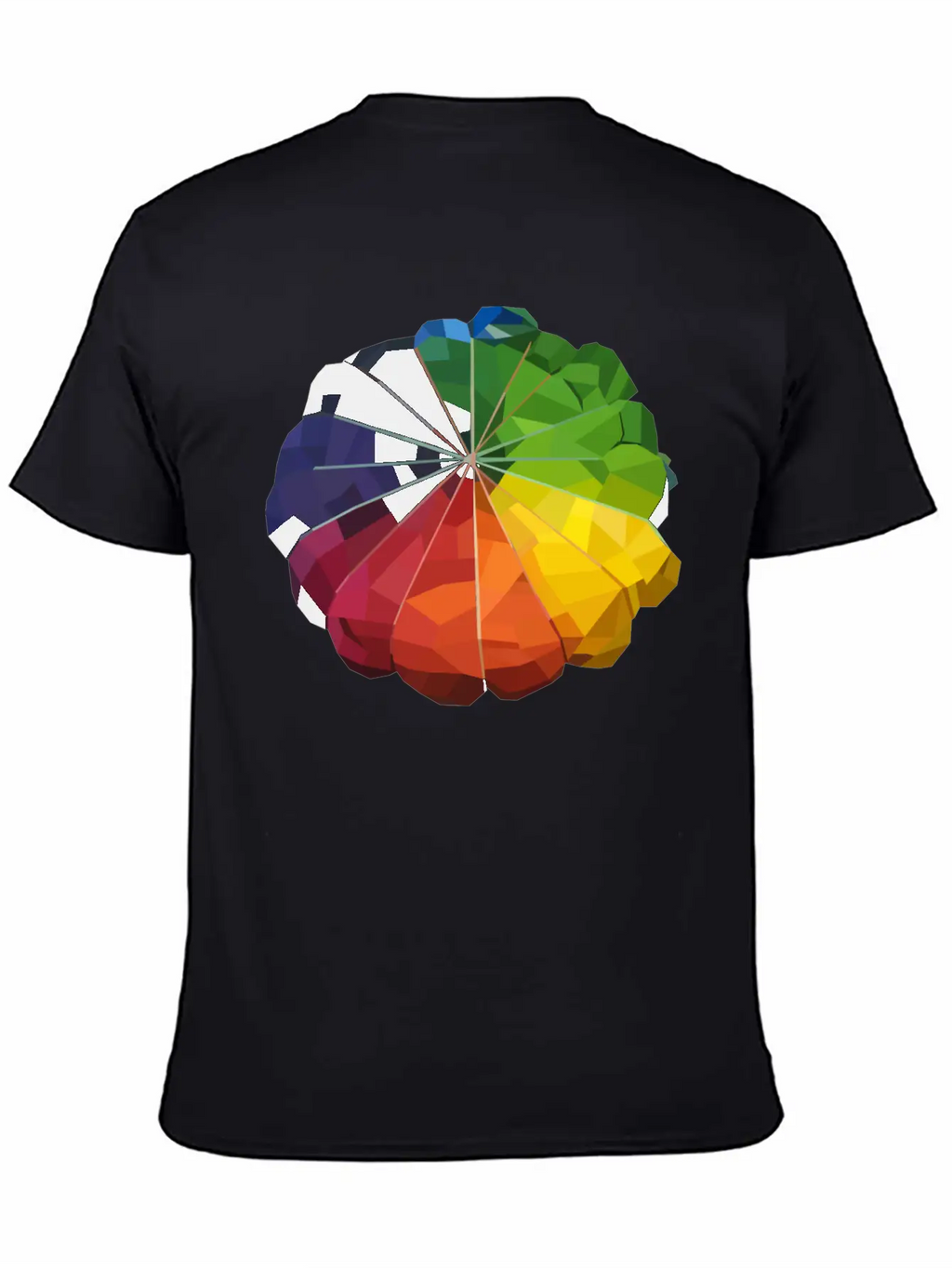 Low Poly Tie Dye Unisex Casual T-Shirt – Clean Design For Daily Comfort