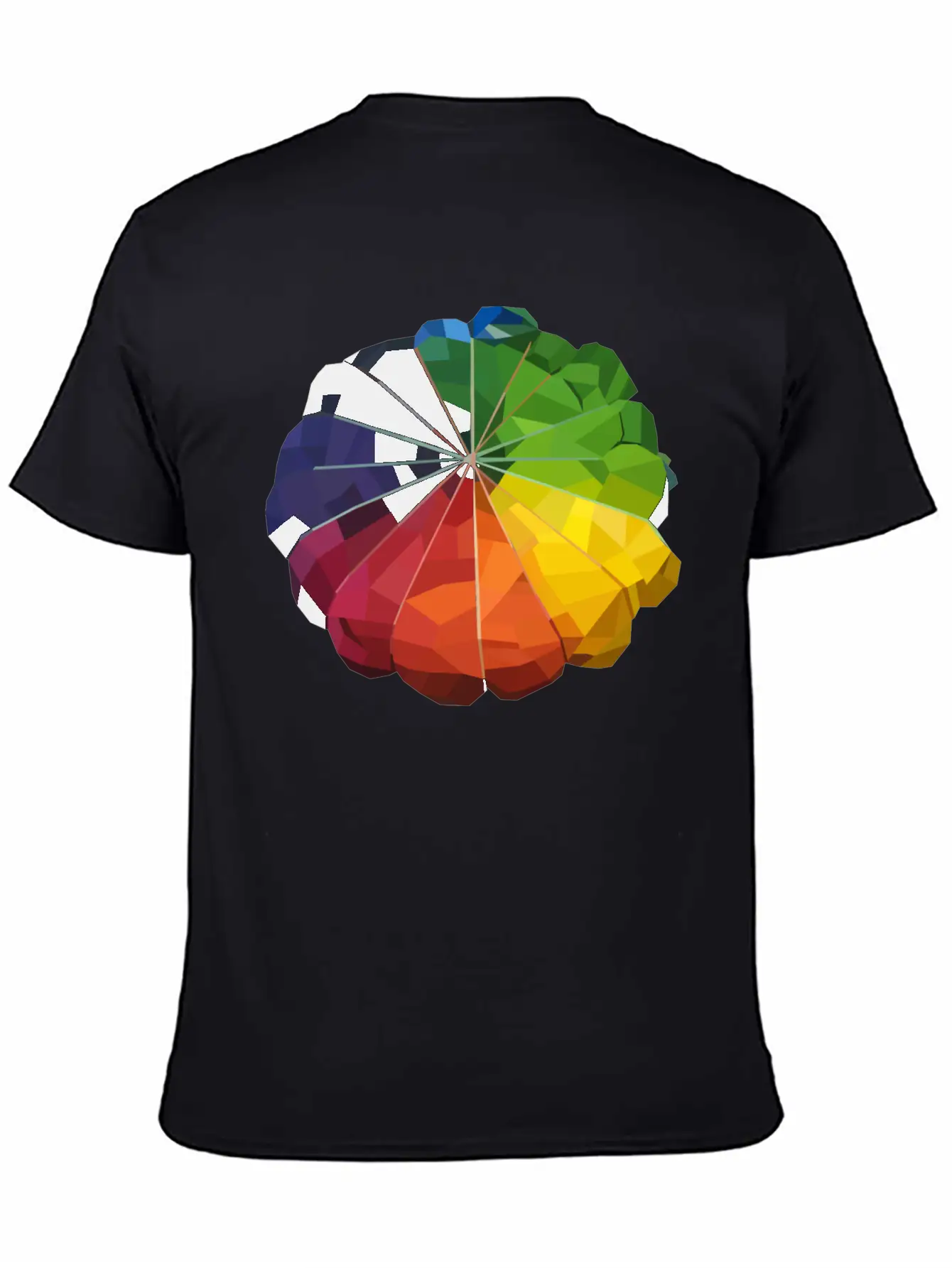 Low Poly Tie Dye Unisex Casual T-Shirt – Clean Design For Daily Comfort