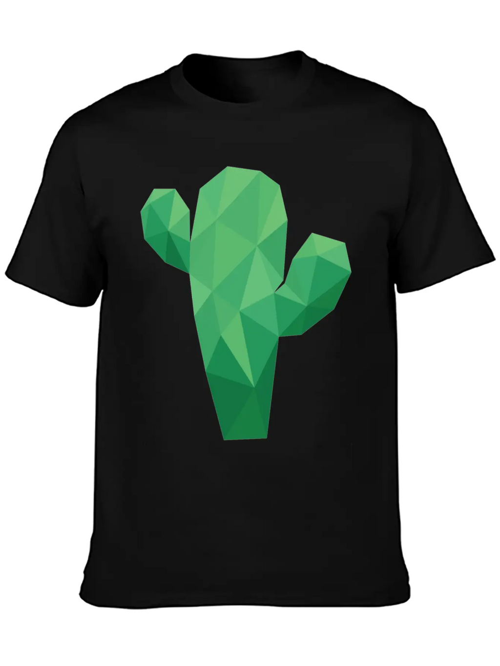 Lowpoly Cactus Stylish Everyday T-Shirt – Unisex Basic Cotton Tee
