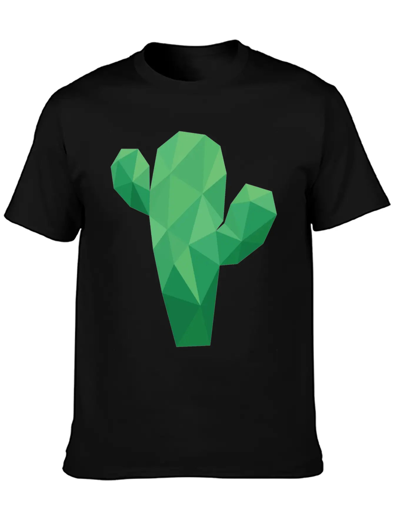 Lowpoly Cactus Stylish Everyday T-Shirt – Unisex Basic Cotton Tee