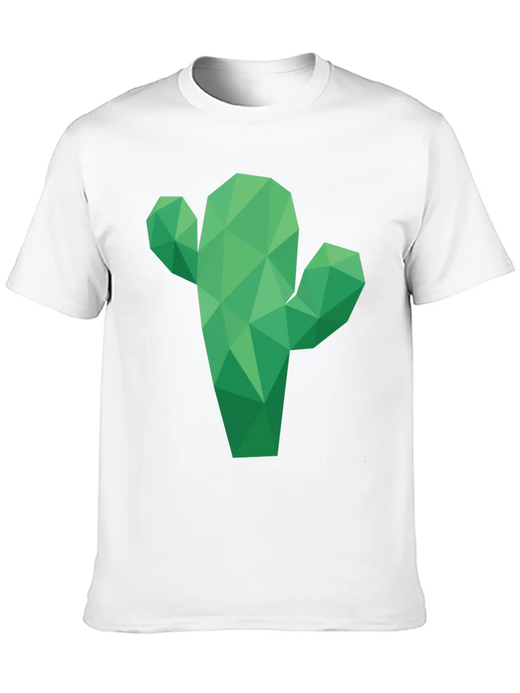 Lowpoly Cactus Stylish Everyday T-Shirt – Unisex Basic Cotton Tee