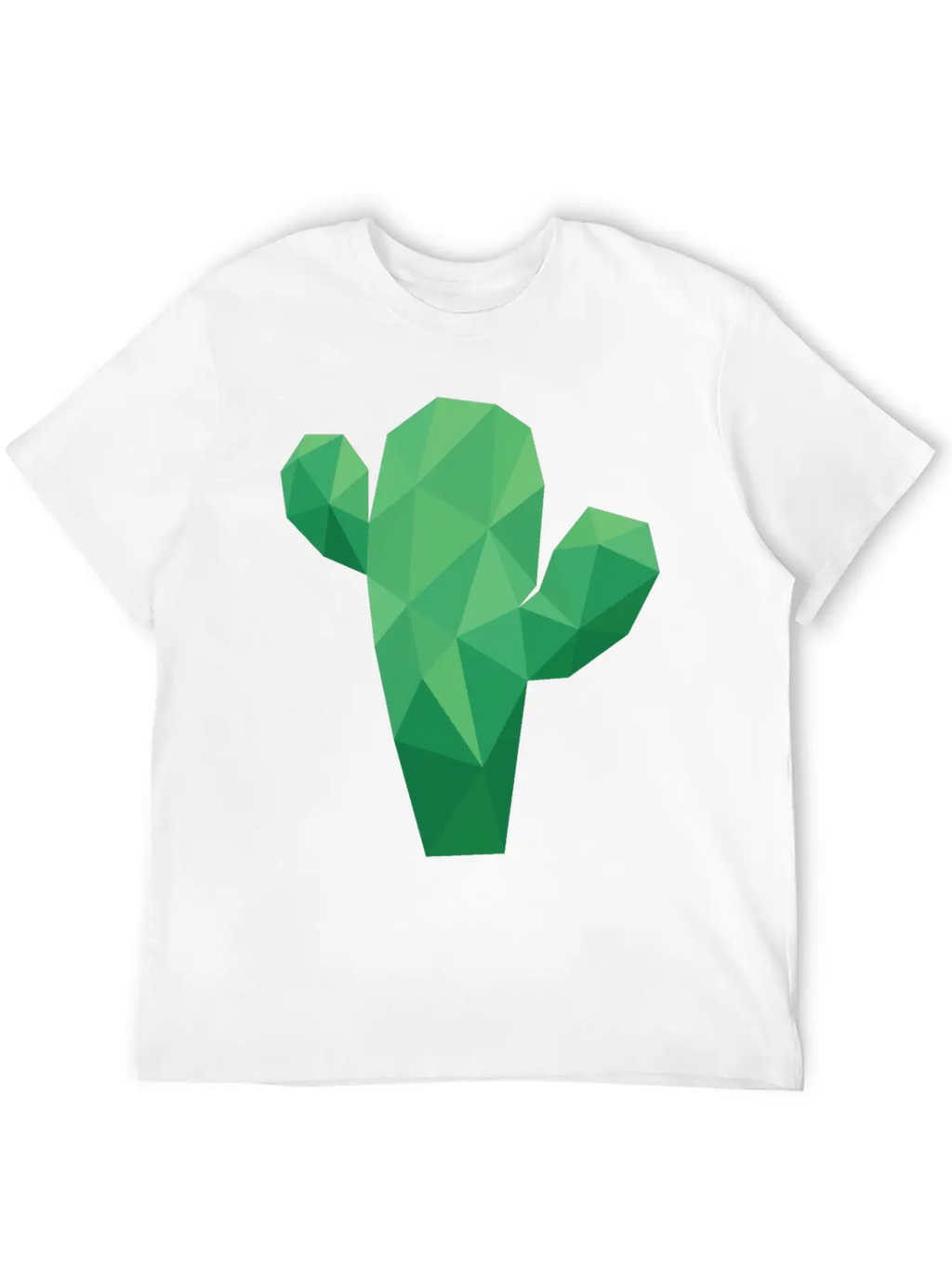 Lowpoly Cactus Stylish Everyday T-Shirt – Unisex Basic Cotton Tee