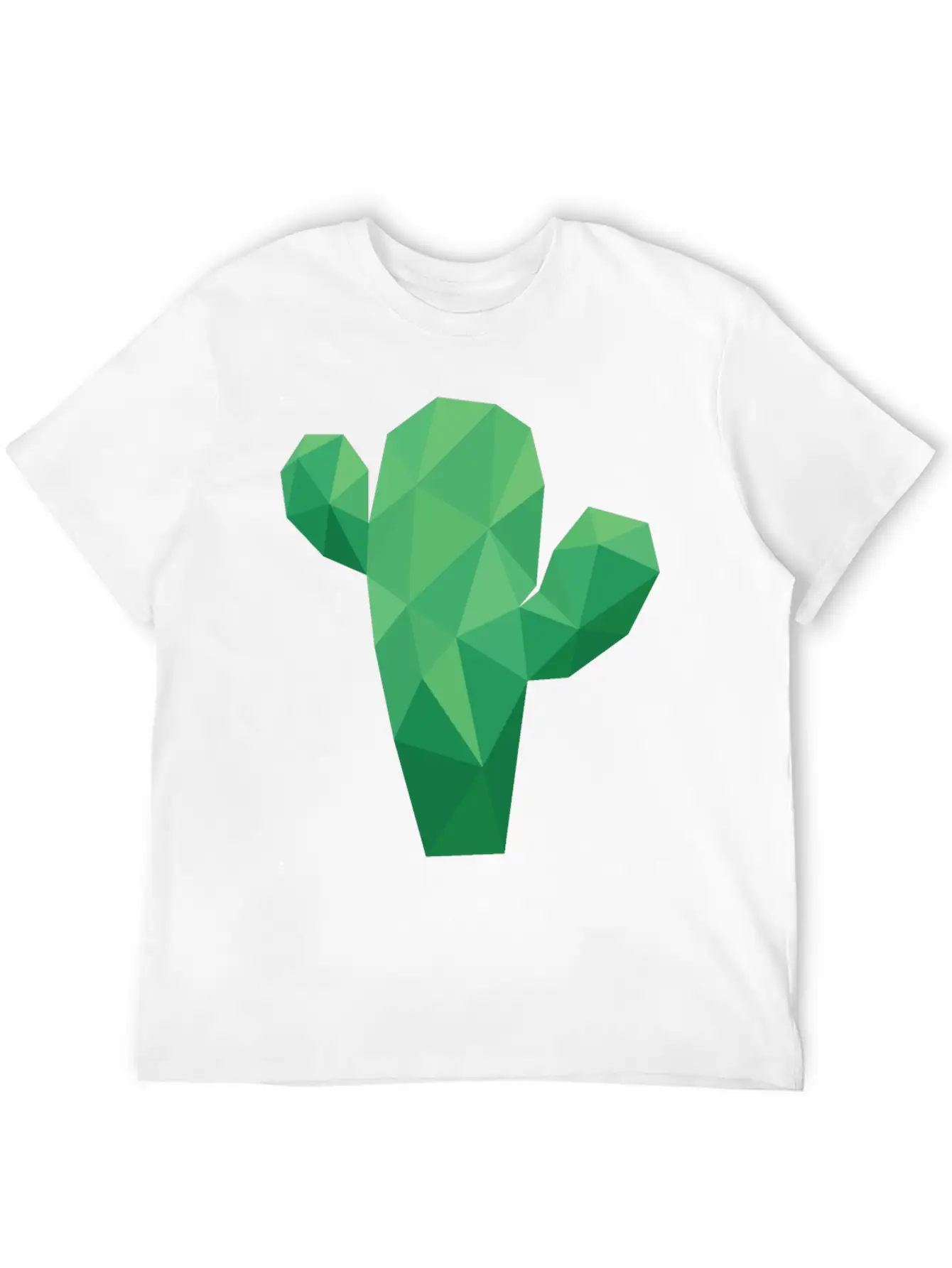 Lowpoly Cactus Stylish Everyday T-Shirt – Unisex Basic Cotton Tee