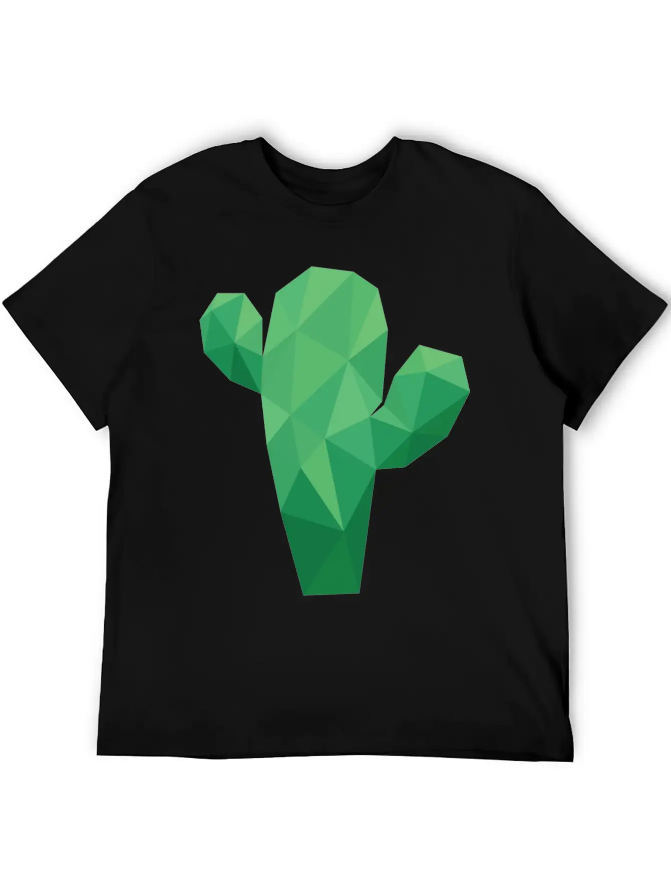 Lowpoly Cactus Stylish Everyday T-Shirt – Unisex Basic Cotton Tee