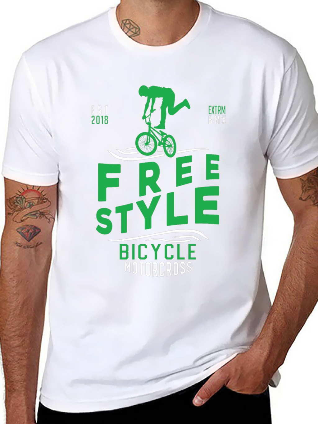 Freestyle BMX T-Shirt - Bicycle Motocross Tee