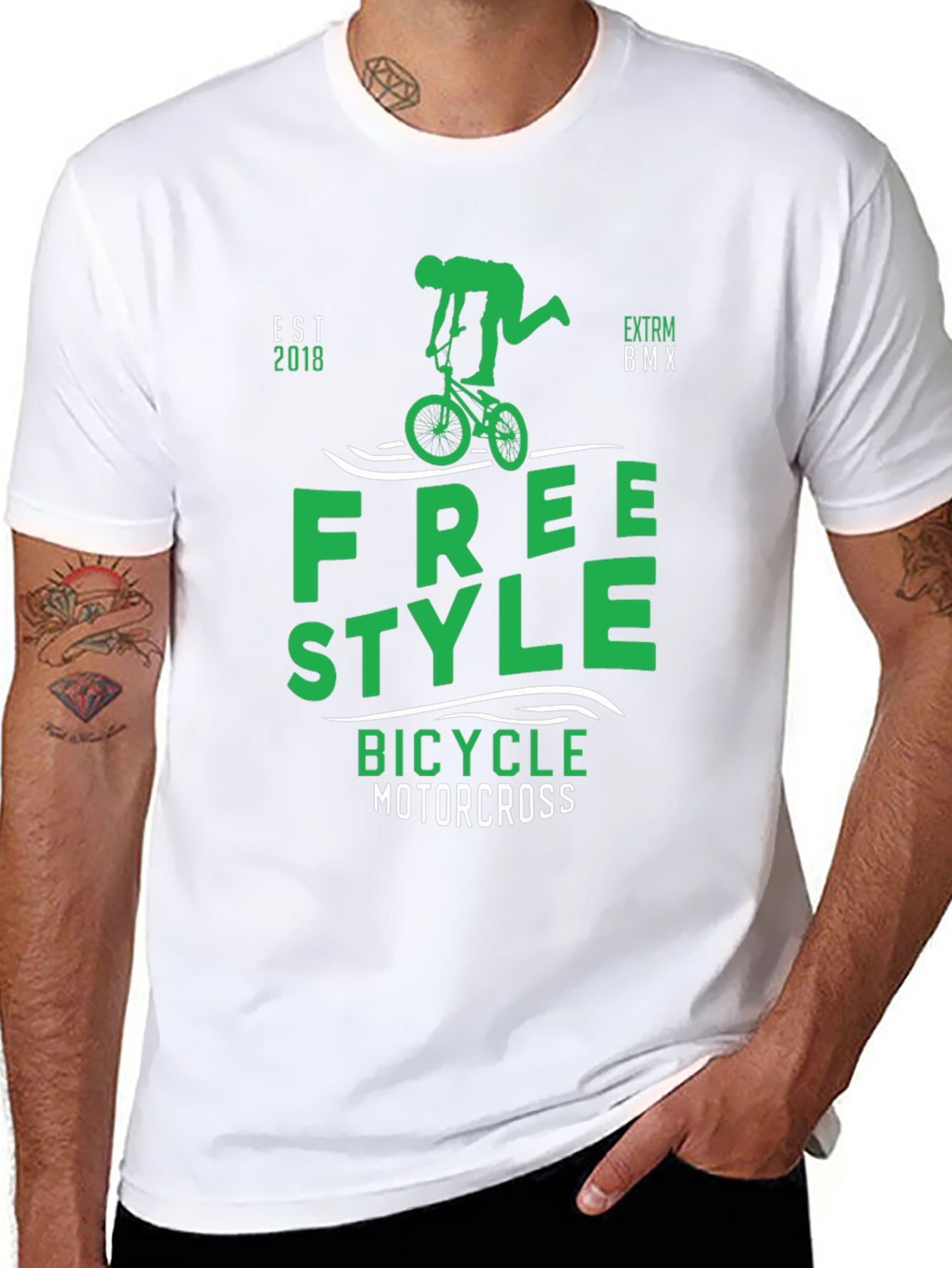 Freestyle BMX T-Shirt - Bicycle Motocross Tee