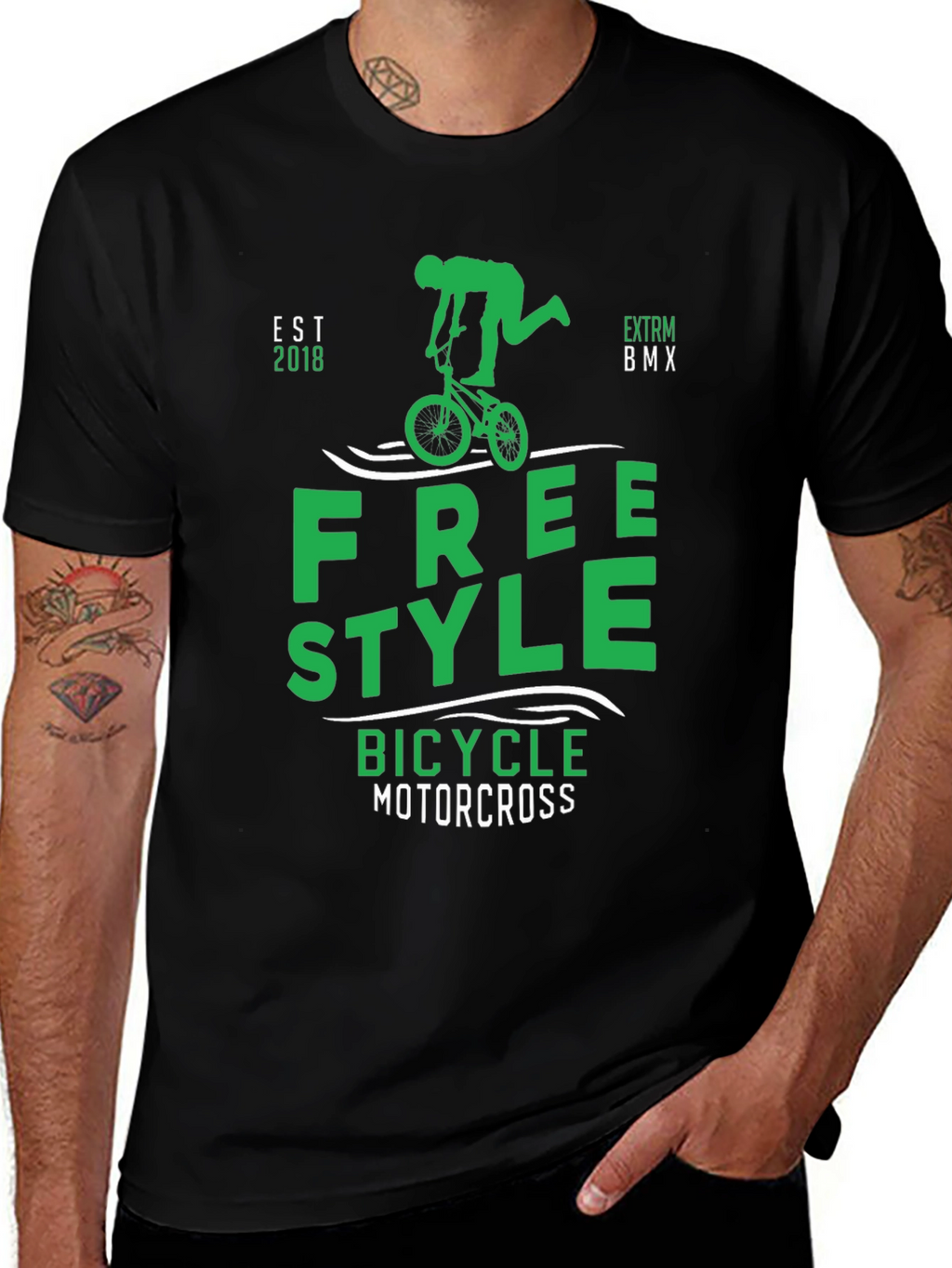Freestyle BMX T-Shirt - Bicycle Motocross Tee