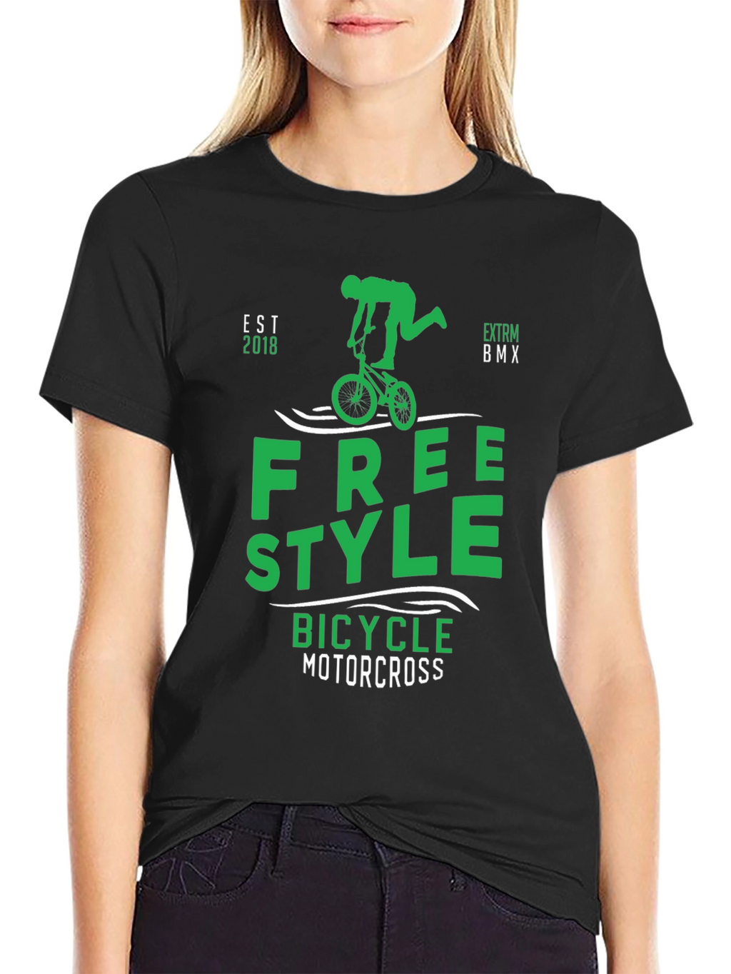 Freestyle BMX T-Shirt - Bicycle Motocross Tee