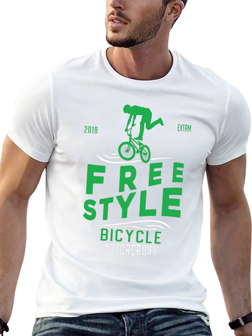 Freestyle BMX T-Shirt - Bicycle Motocross Tee