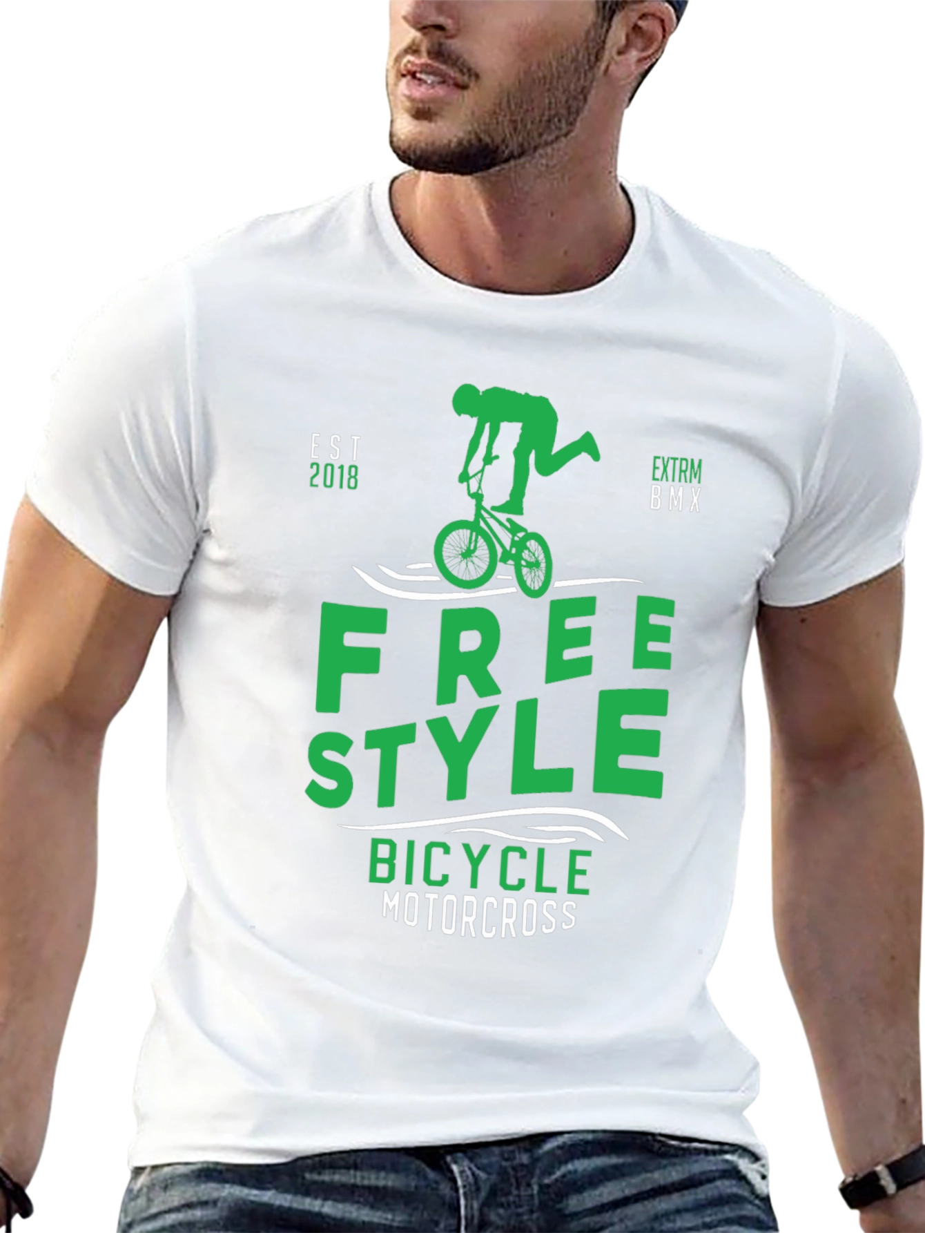 Freestyle BMX T-Shirt - Bicycle Motocross Tee