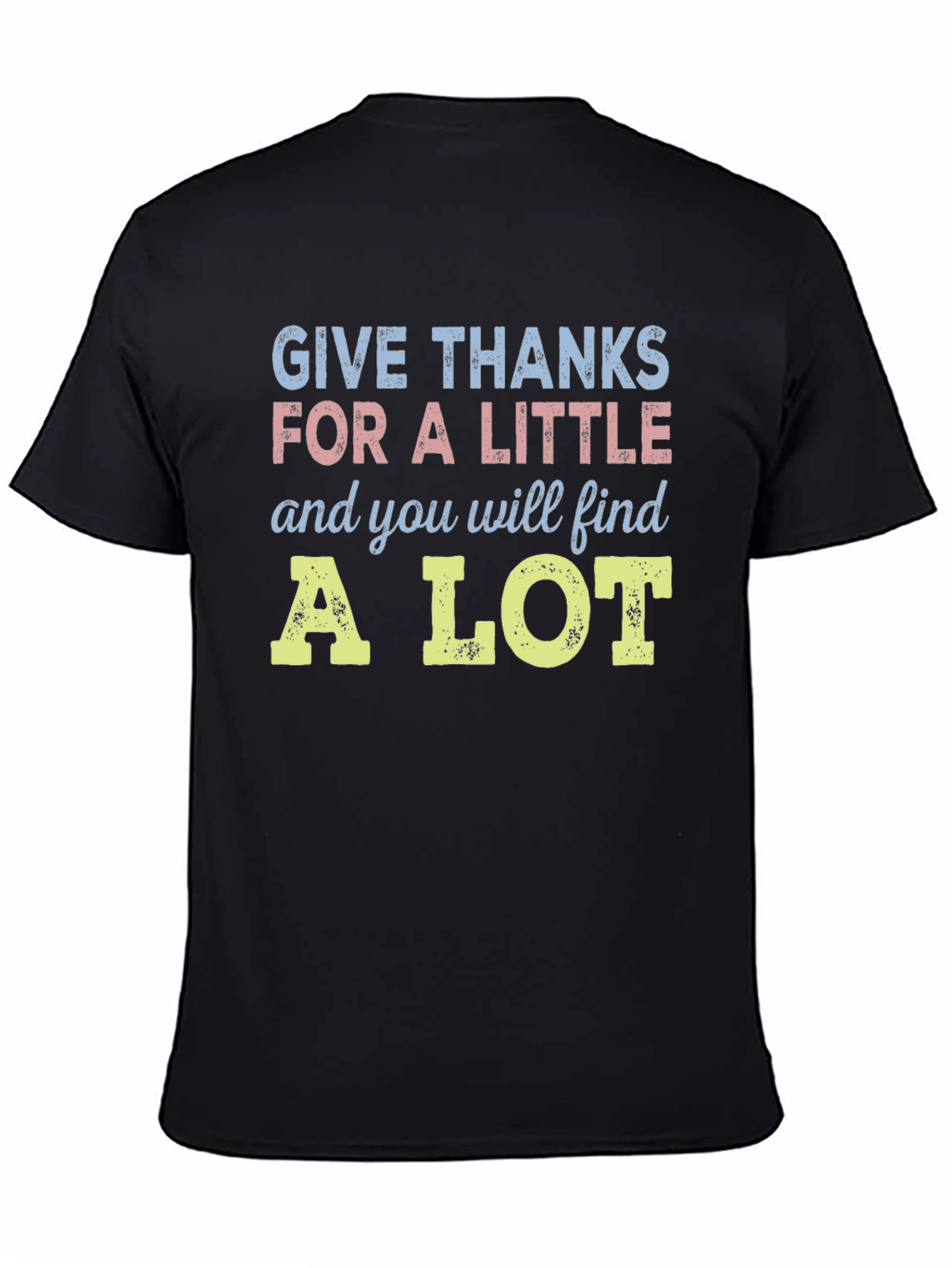 Give Thanks Graphic Tee - Positive Message T-Shirt