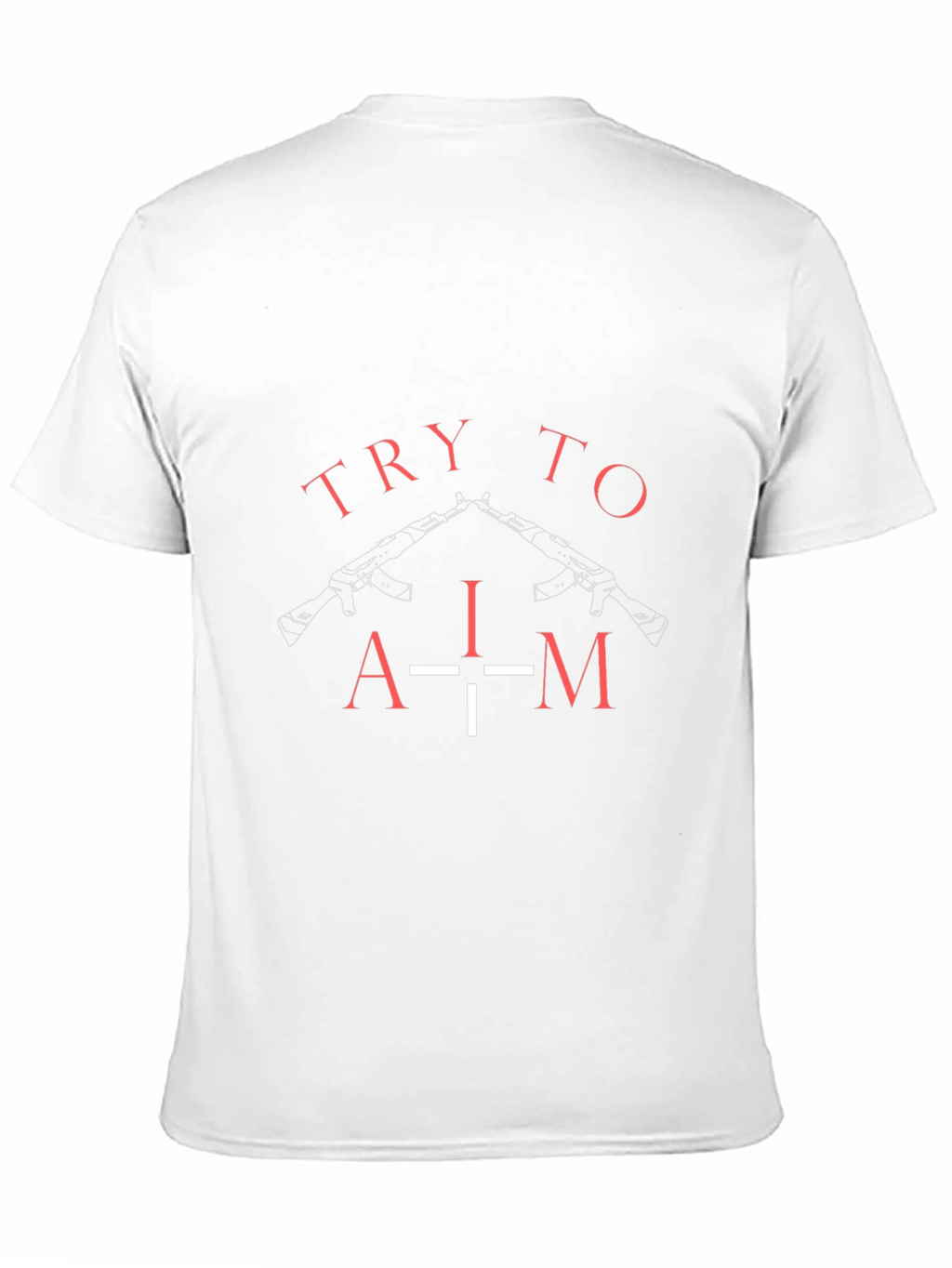 Try To Aim Graphic Tee - Black