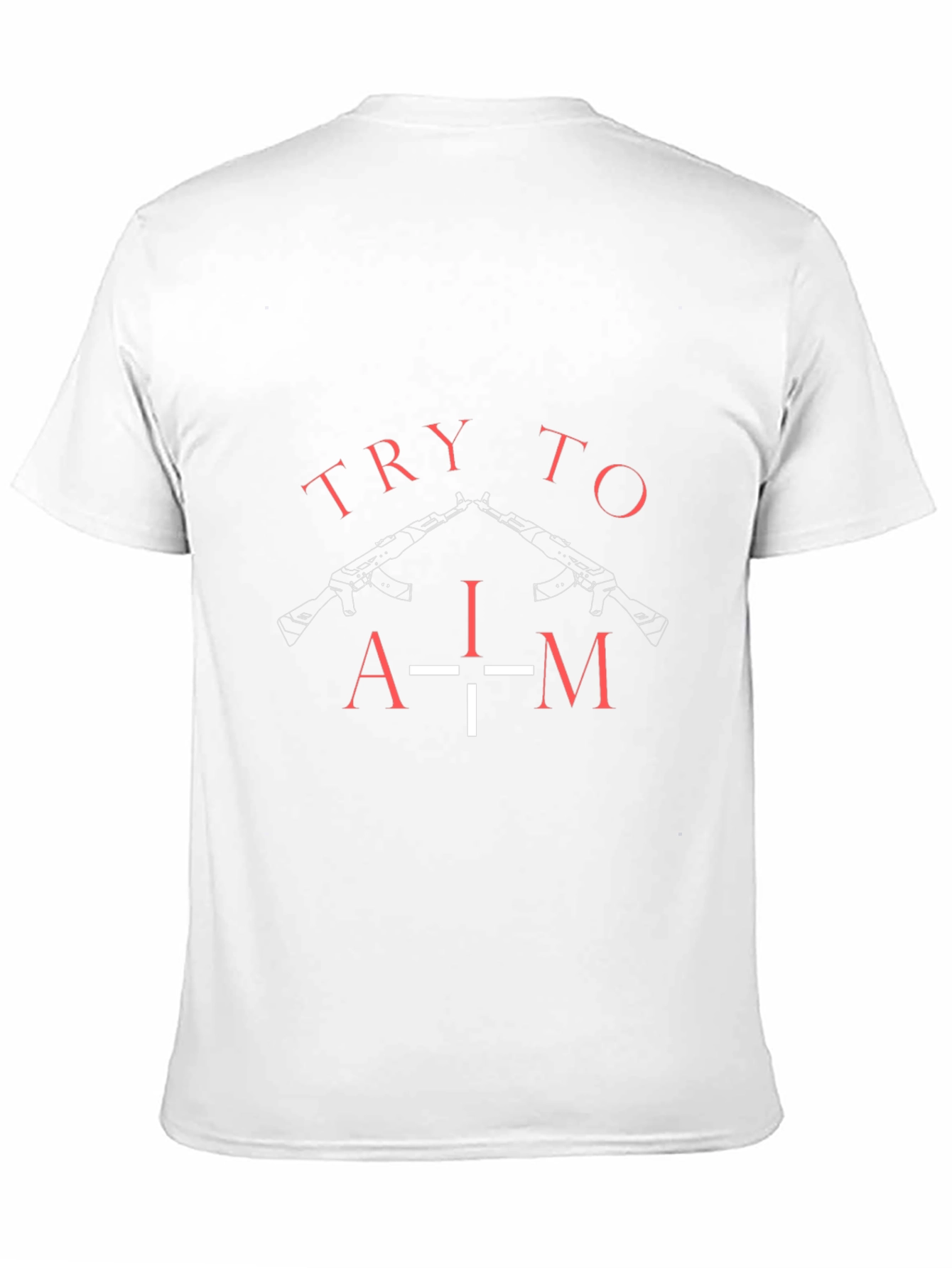 Try To Aim Graphic Tee - Black