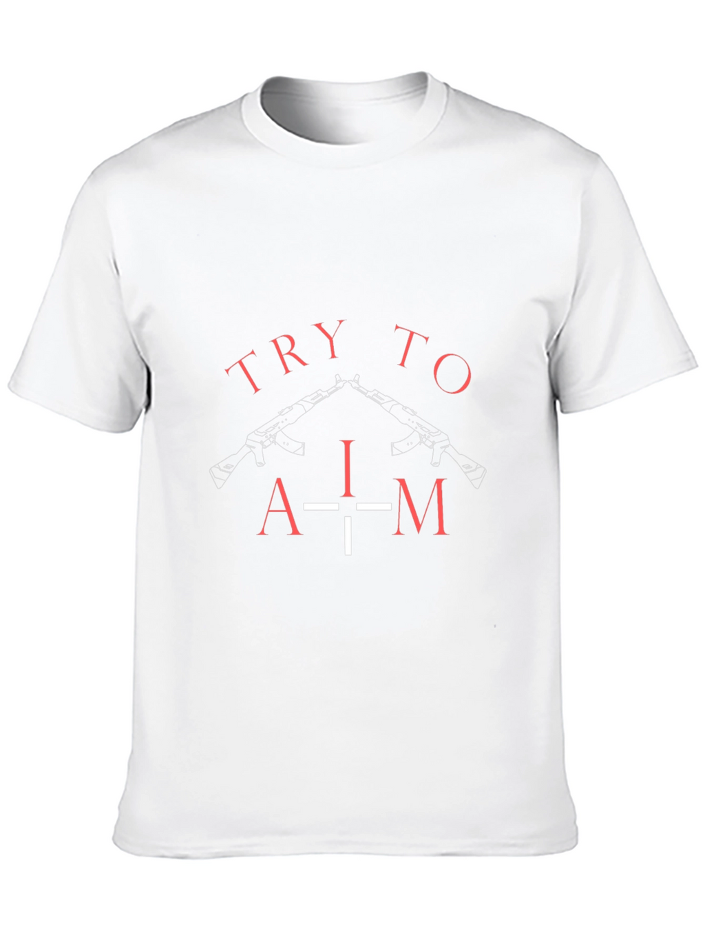 Try To Aim Graphic Tee - Black