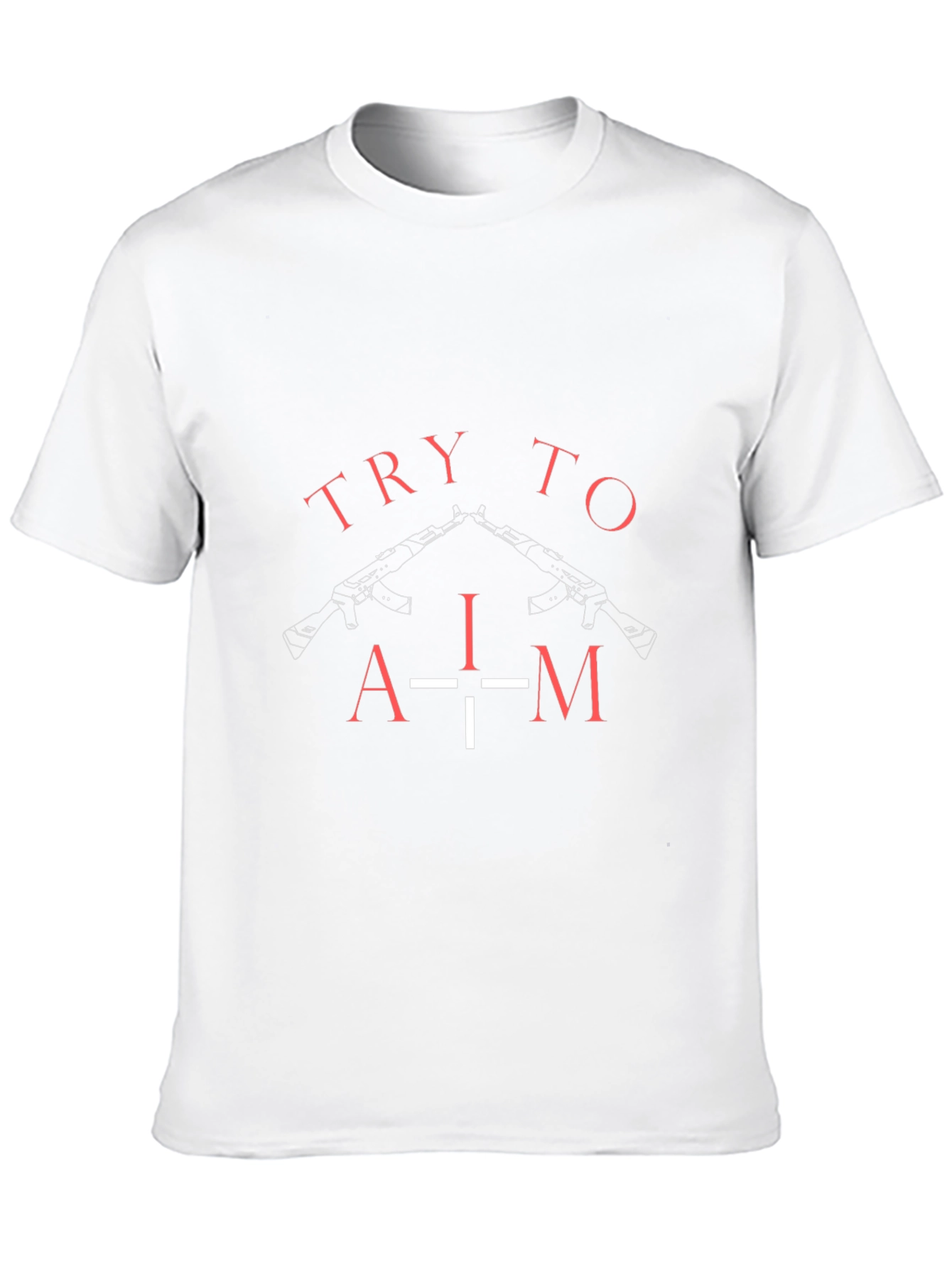 Try To Aim Graphic Tee - Black