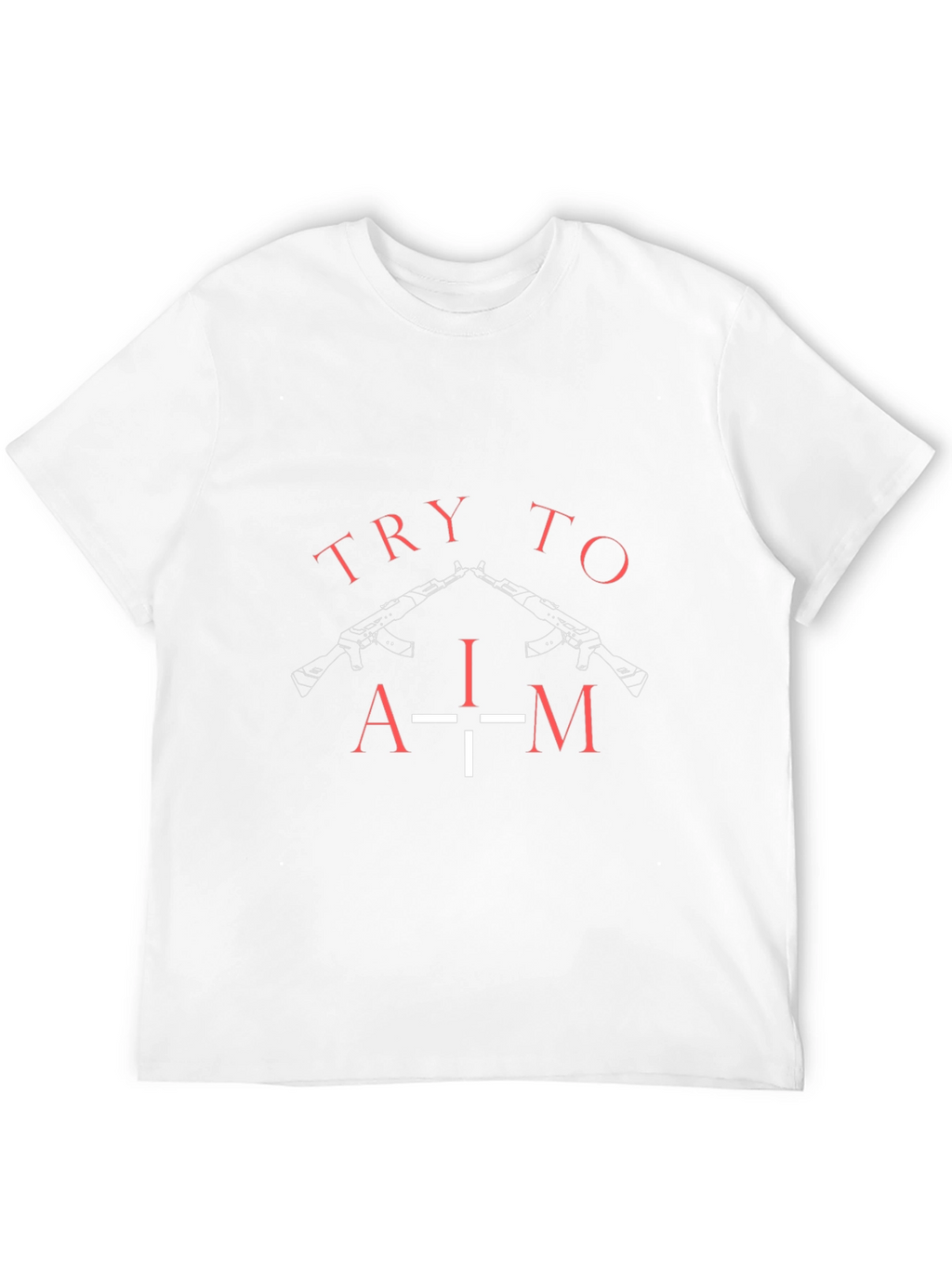 Try To Aim Graphic Tee - Black